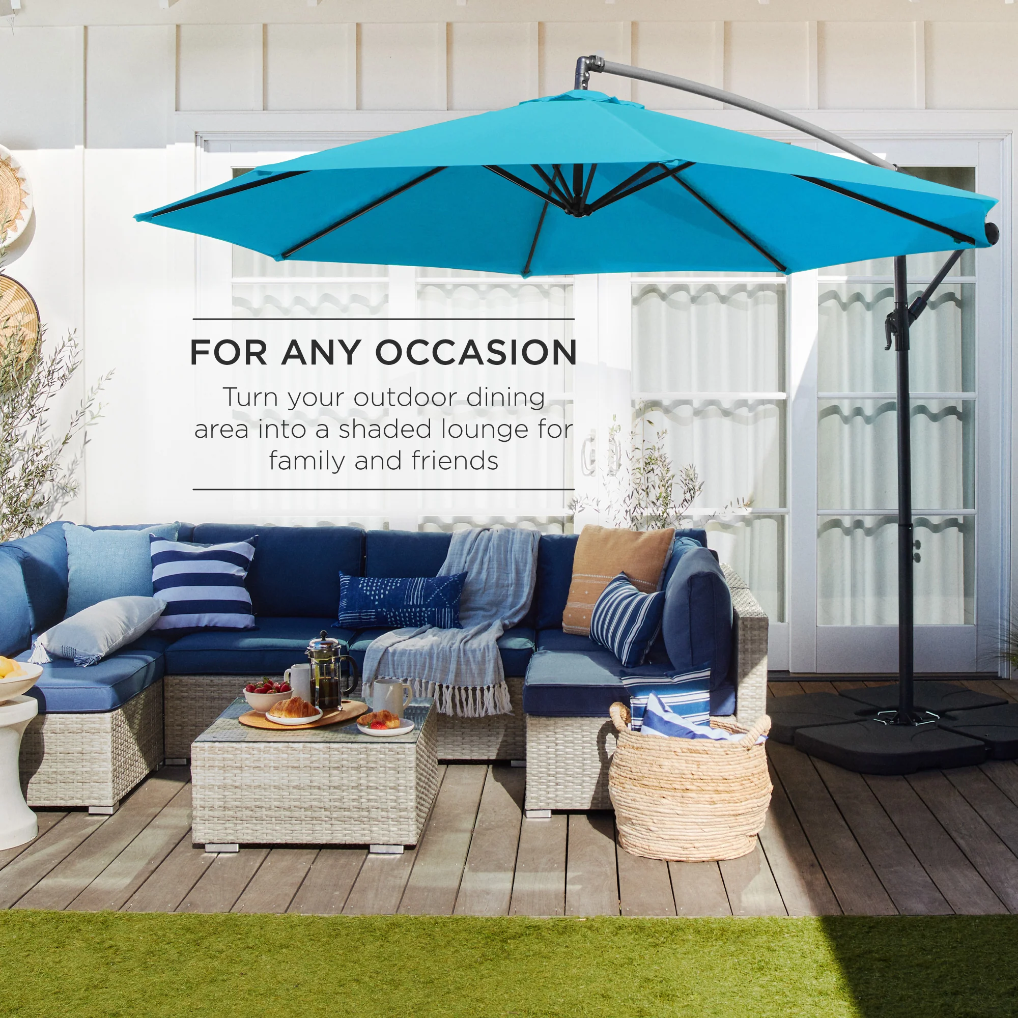 Offset Hanging Patio Umbrella - 10ft - Image 10