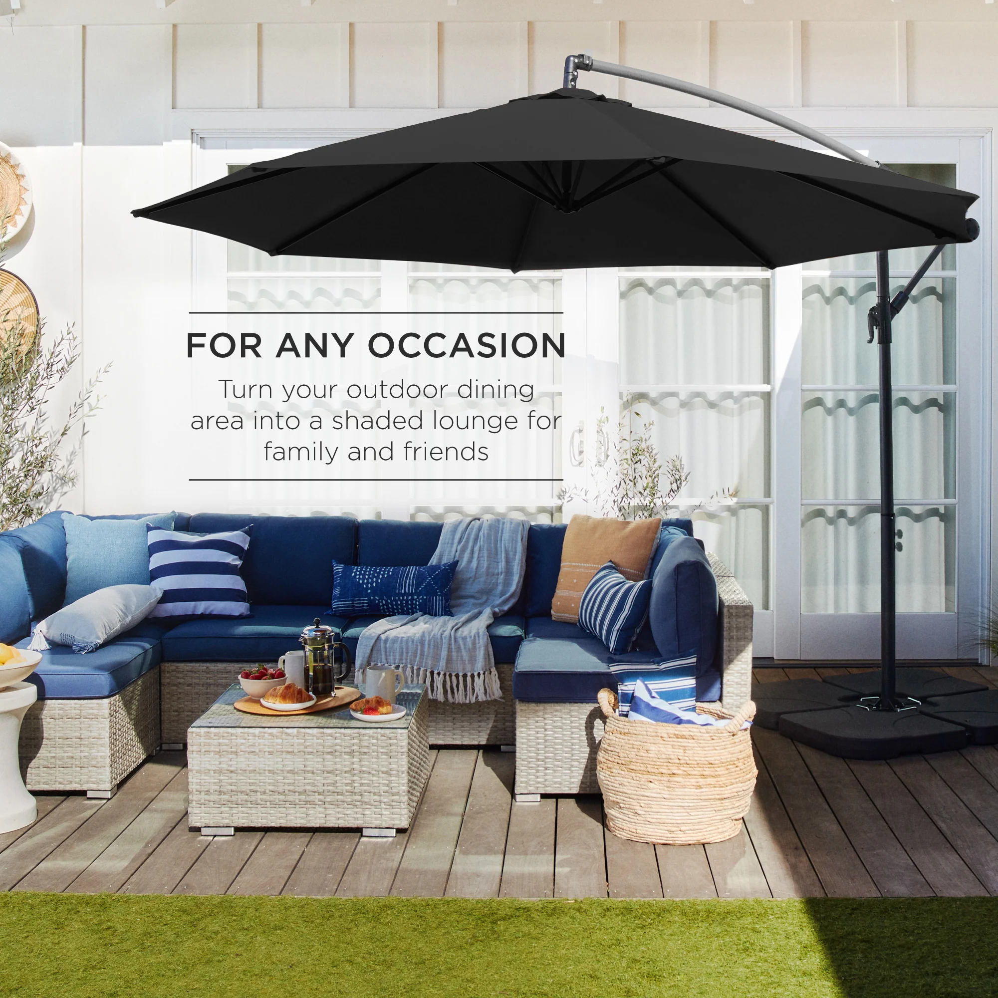 Offset Hanging Patio Umbrella - 10ft - Image 101