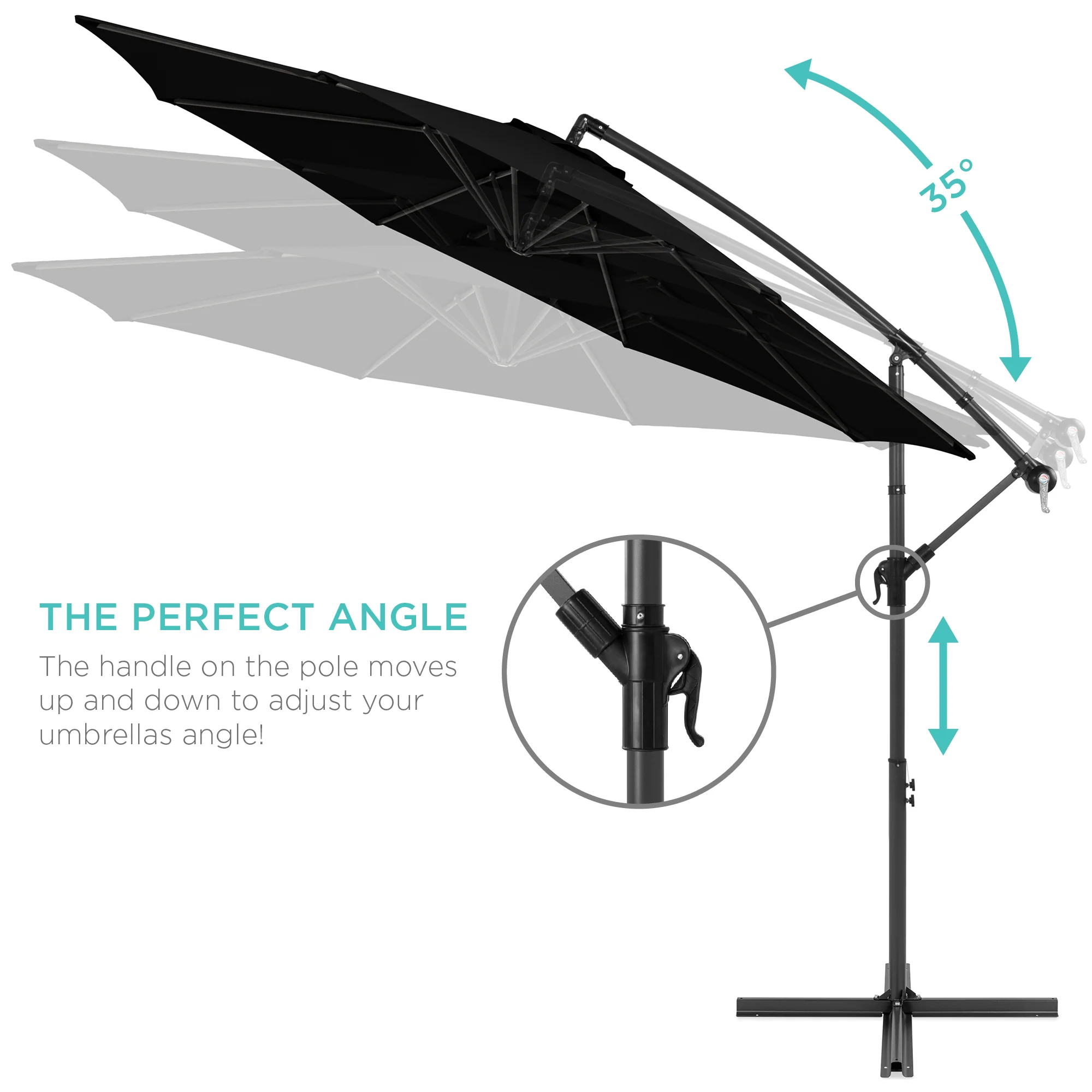Offset Hanging Patio Umbrella - 10ft - Image 102