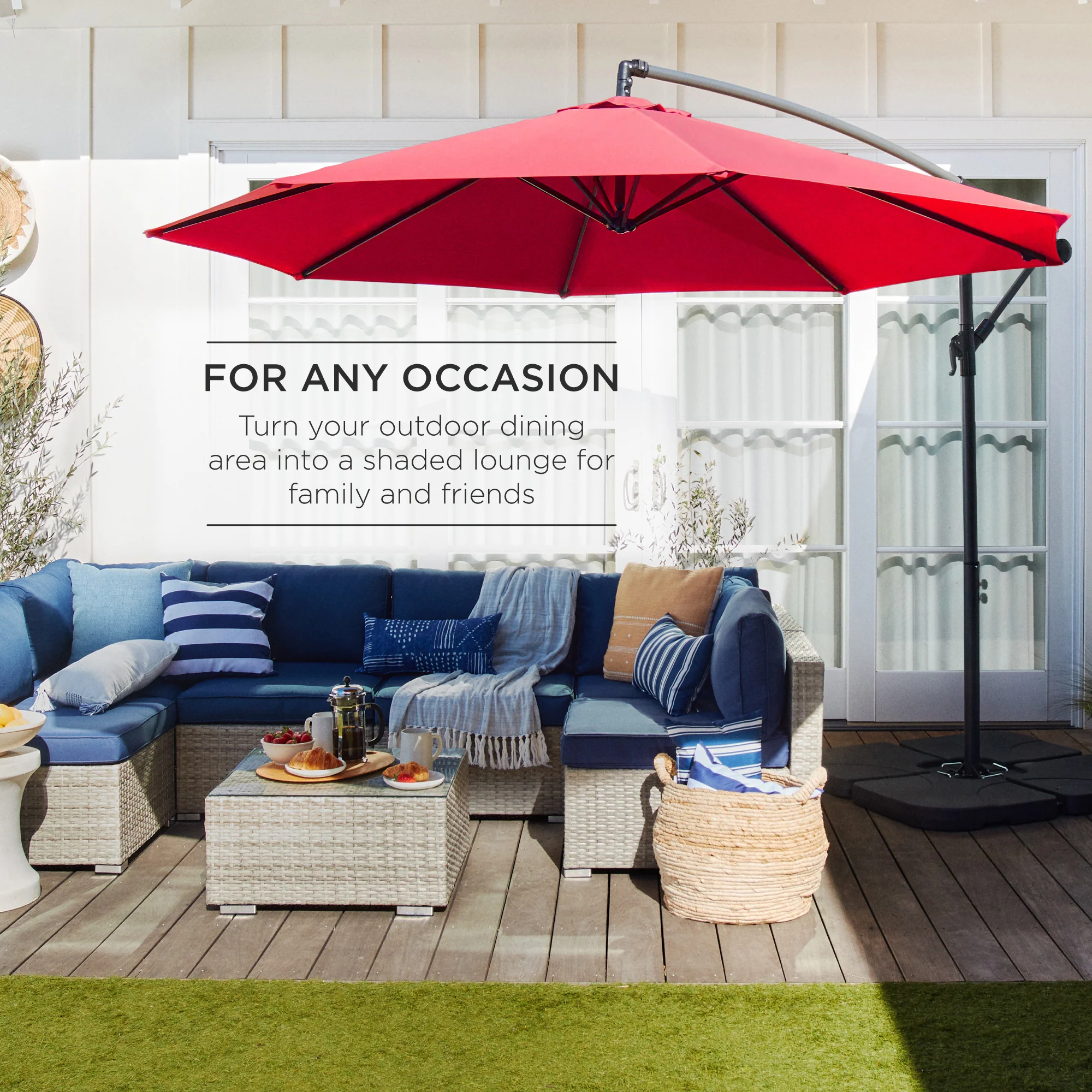 Offset Hanging Patio Umbrella - 10ft - Image 108