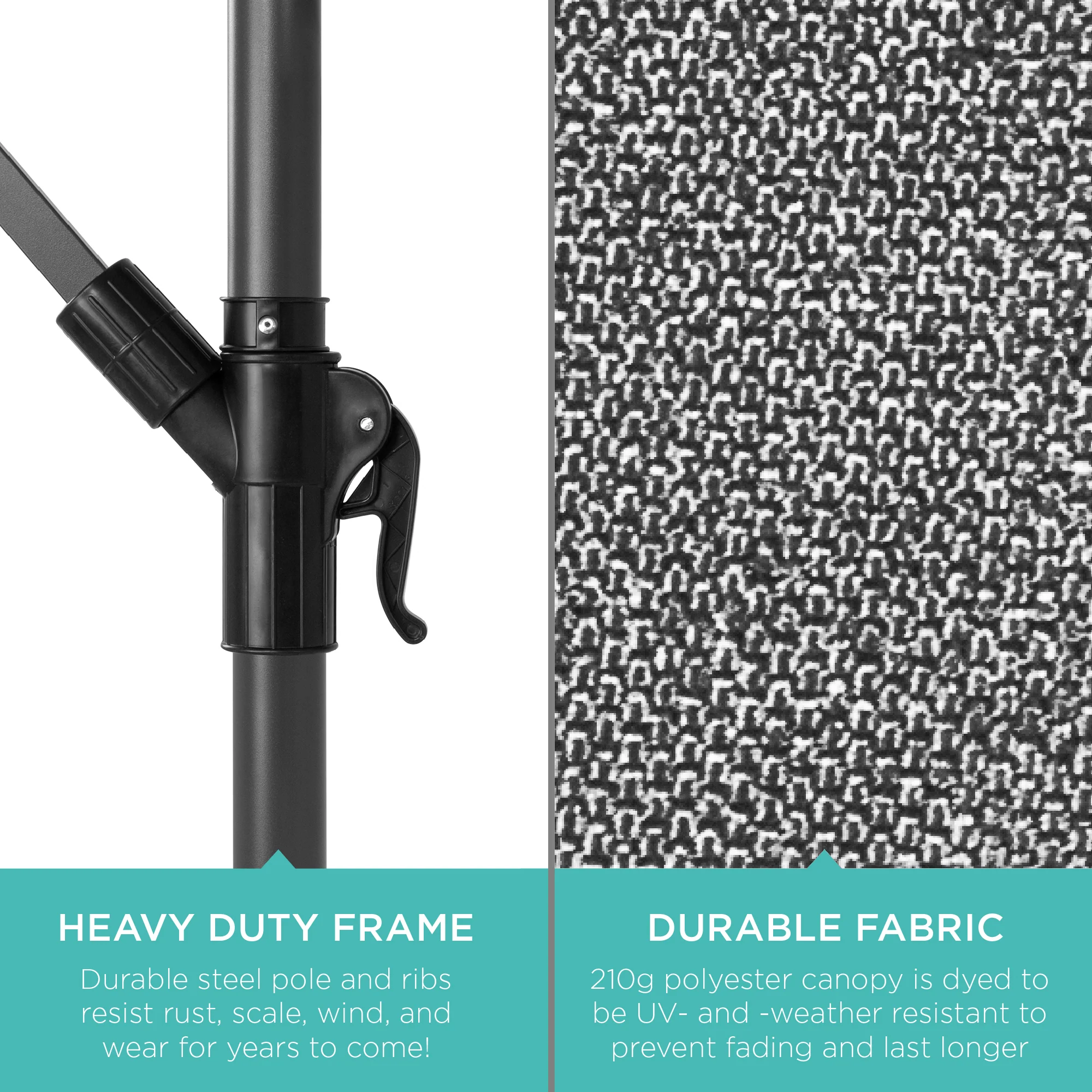 Offset Hanging Patio Umbrella - 10ft - Image 160