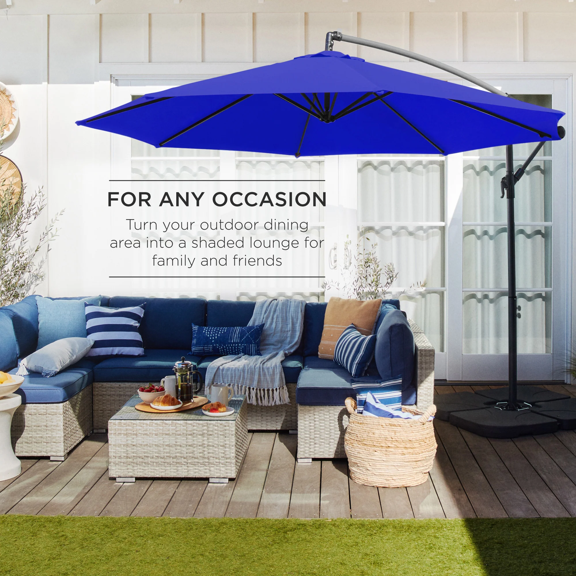 Offset Hanging Patio Umbrella - 10ft - Image 164
