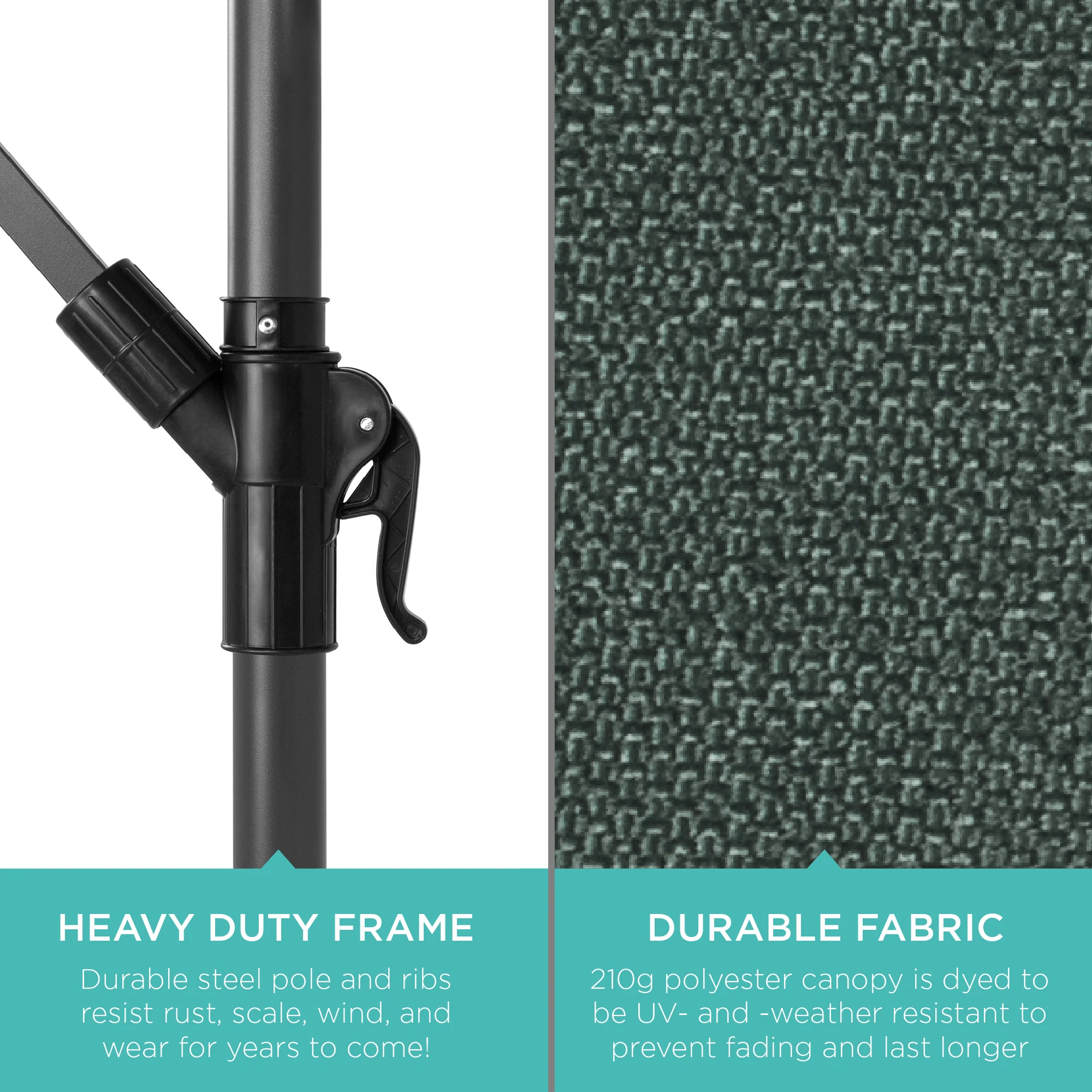 Offset Hanging Patio Umbrella - 10ft - Image 20