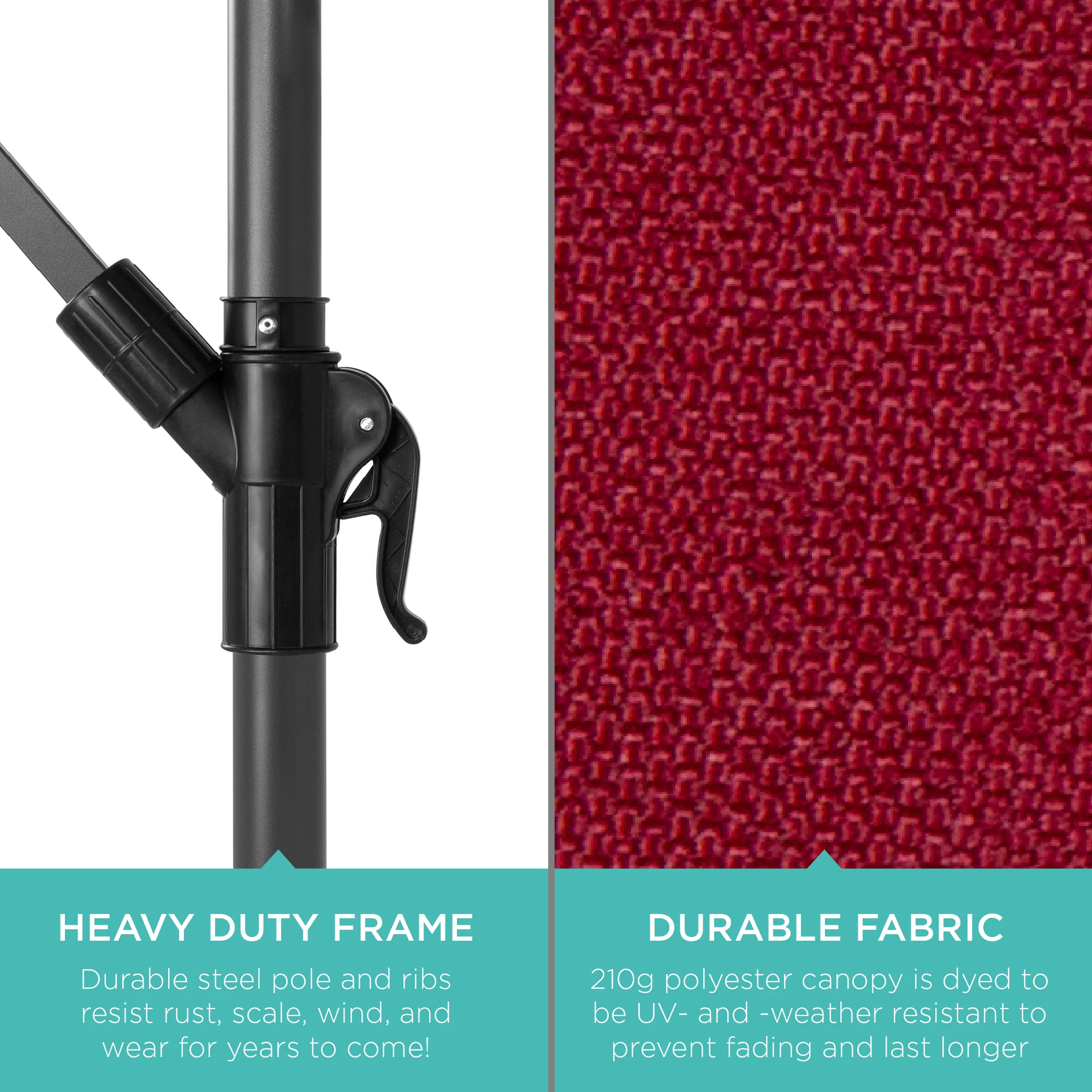 Offset Hanging Patio Umbrella - 10ft - Image 27