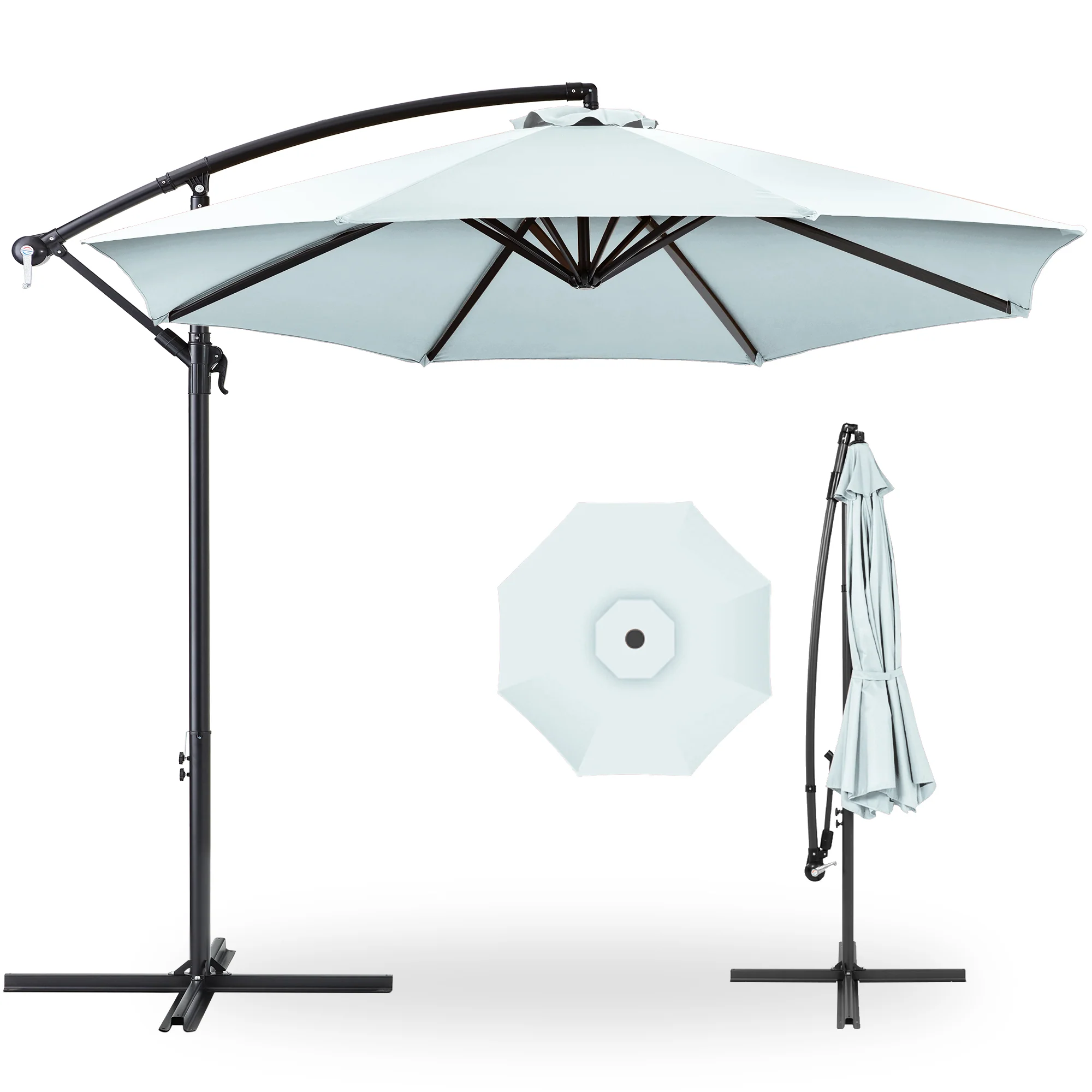 Offset Hanging Patio Umbrella - 10ft - Image 29