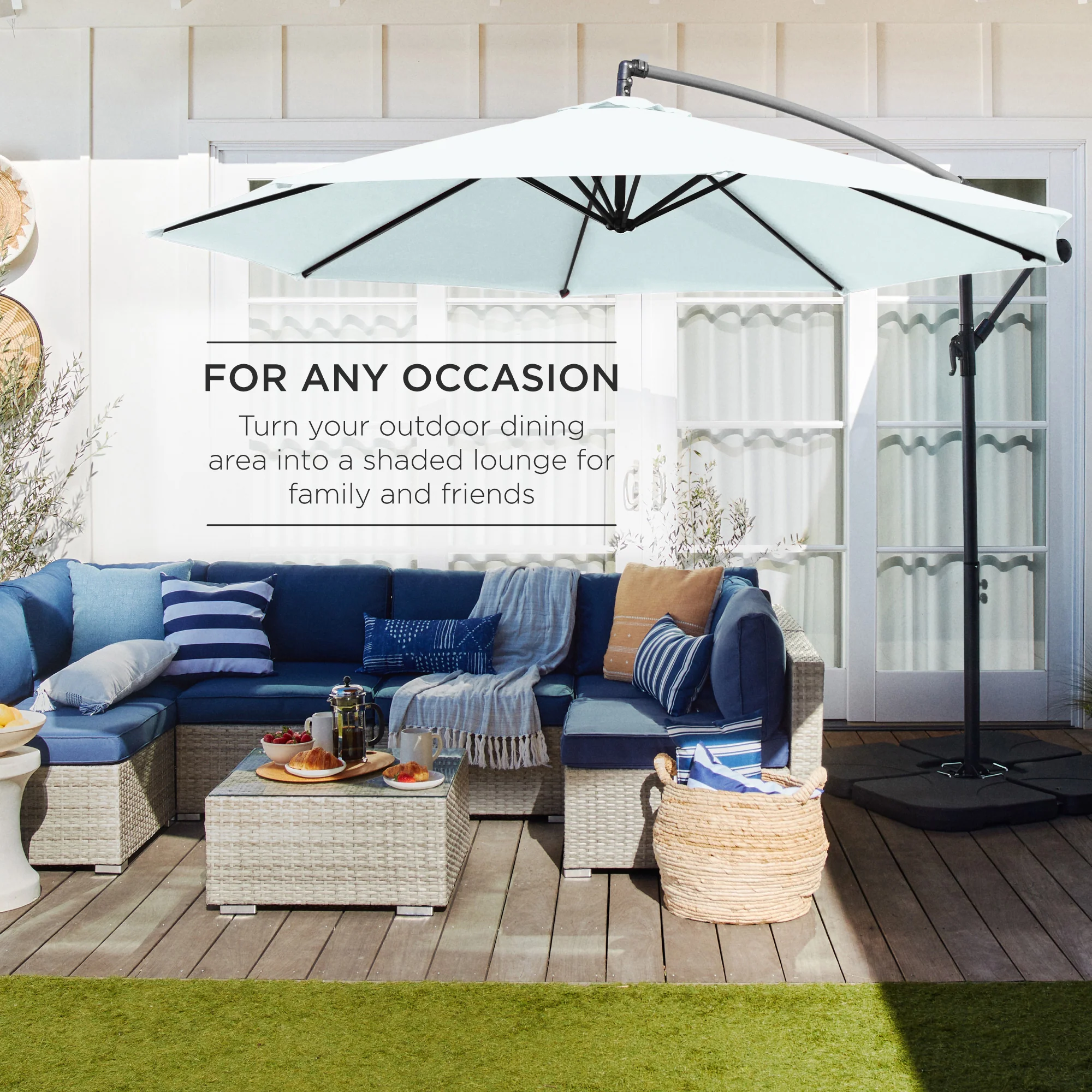 Offset Hanging Patio Umbrella - 10ft - Image 31