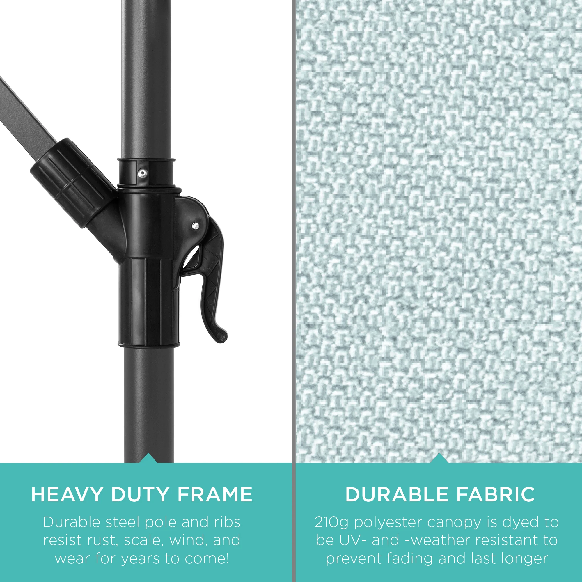Offset Hanging Patio Umbrella - 10ft - Image 34