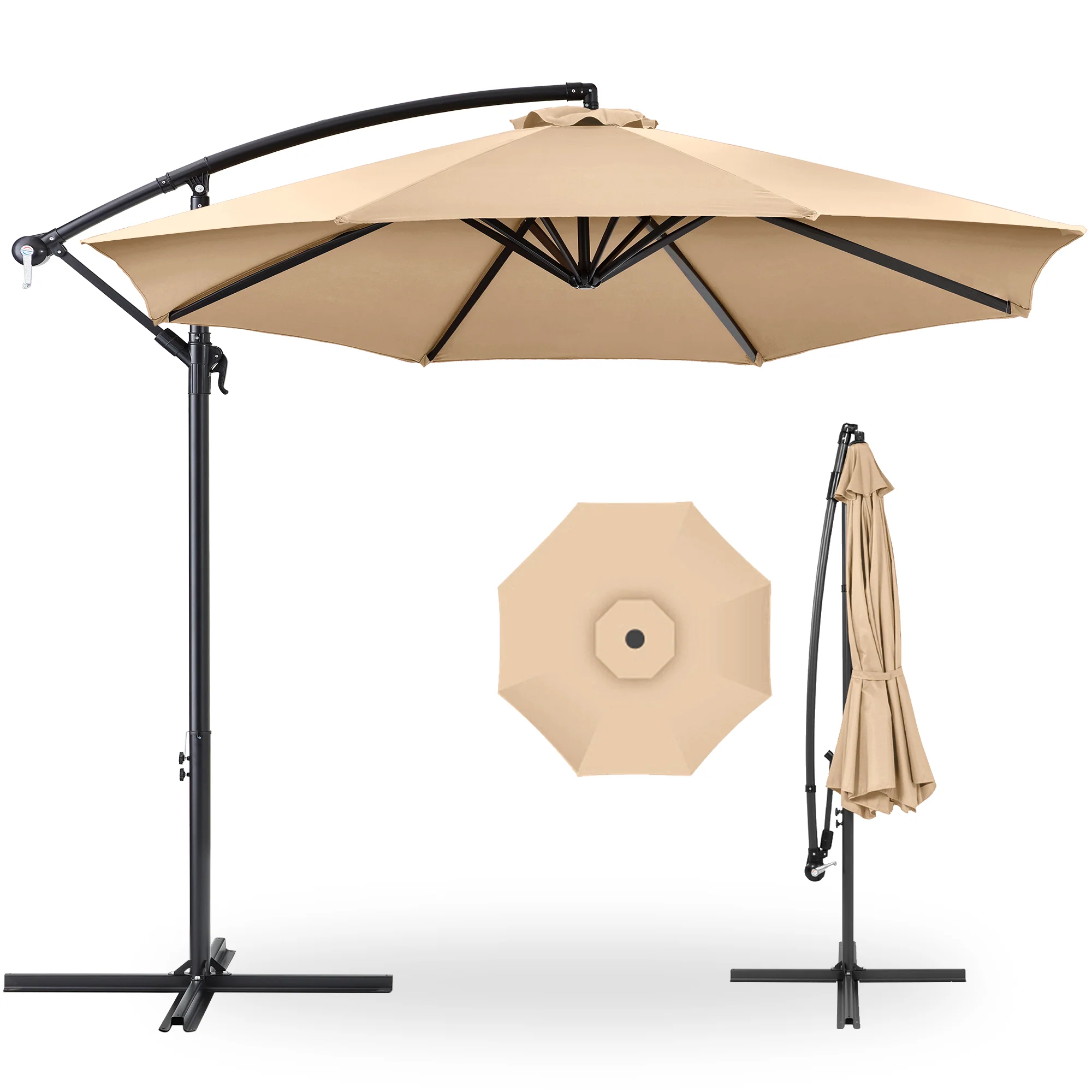 Offset Hanging Patio Umbrella - 10ft - Image 43