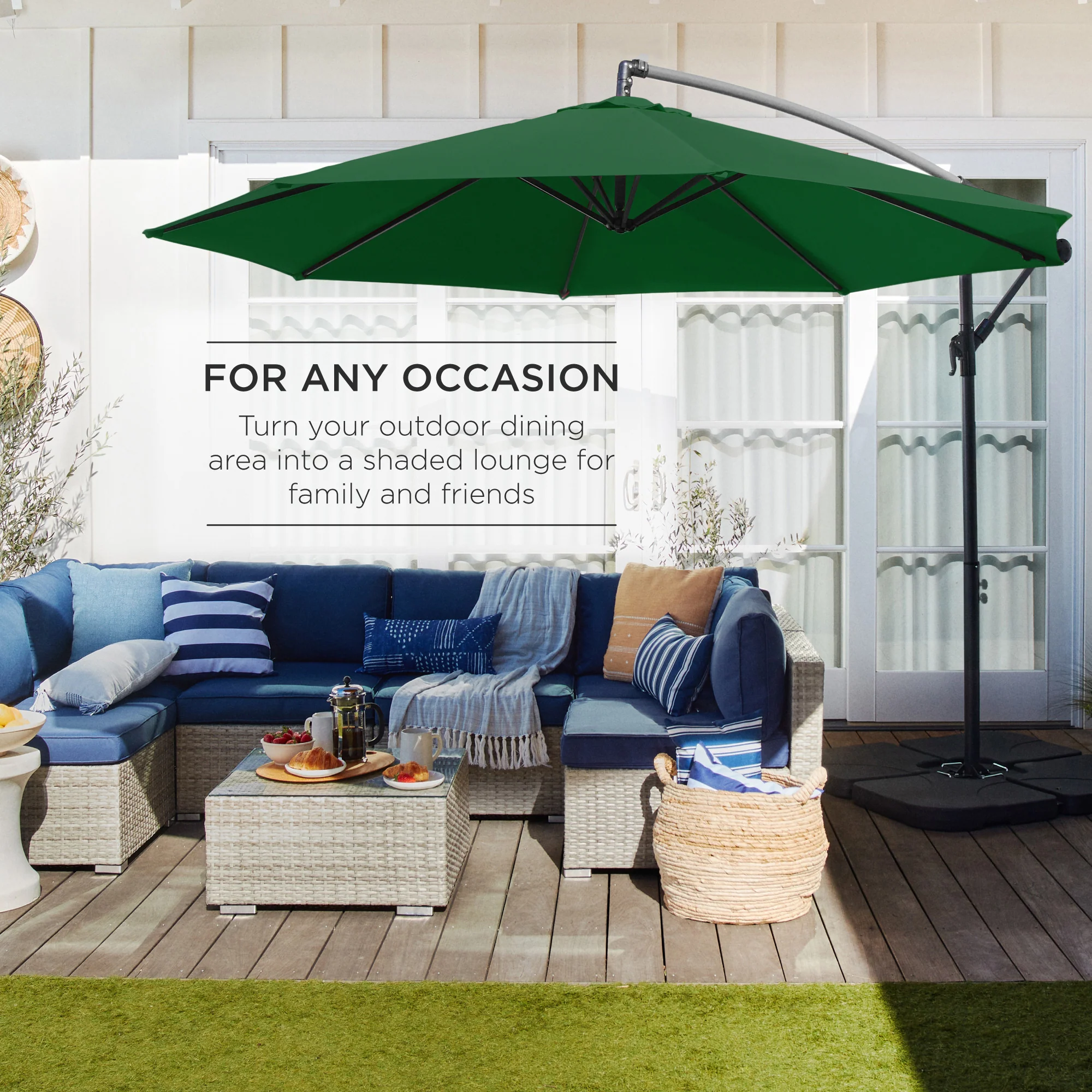 Offset Hanging Patio Umbrella - 10ft - Image 52