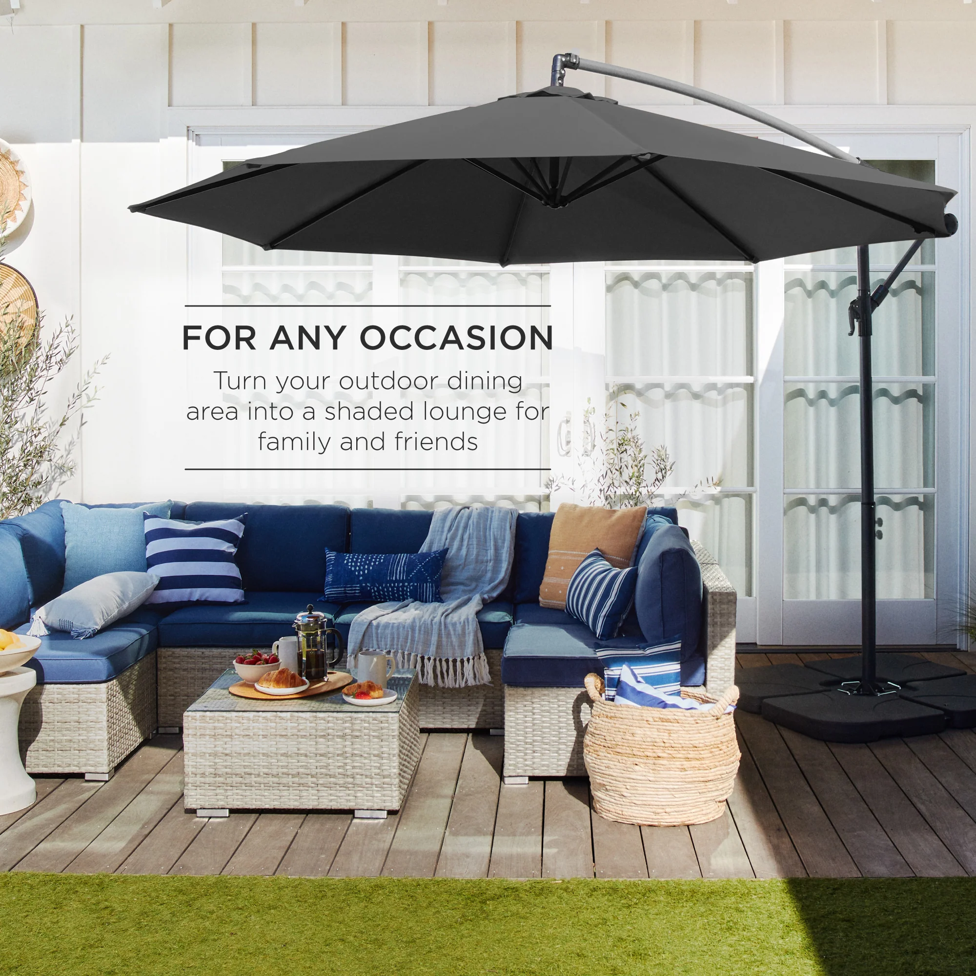 Offset Hanging Patio Umbrella - 10ft - Image 59