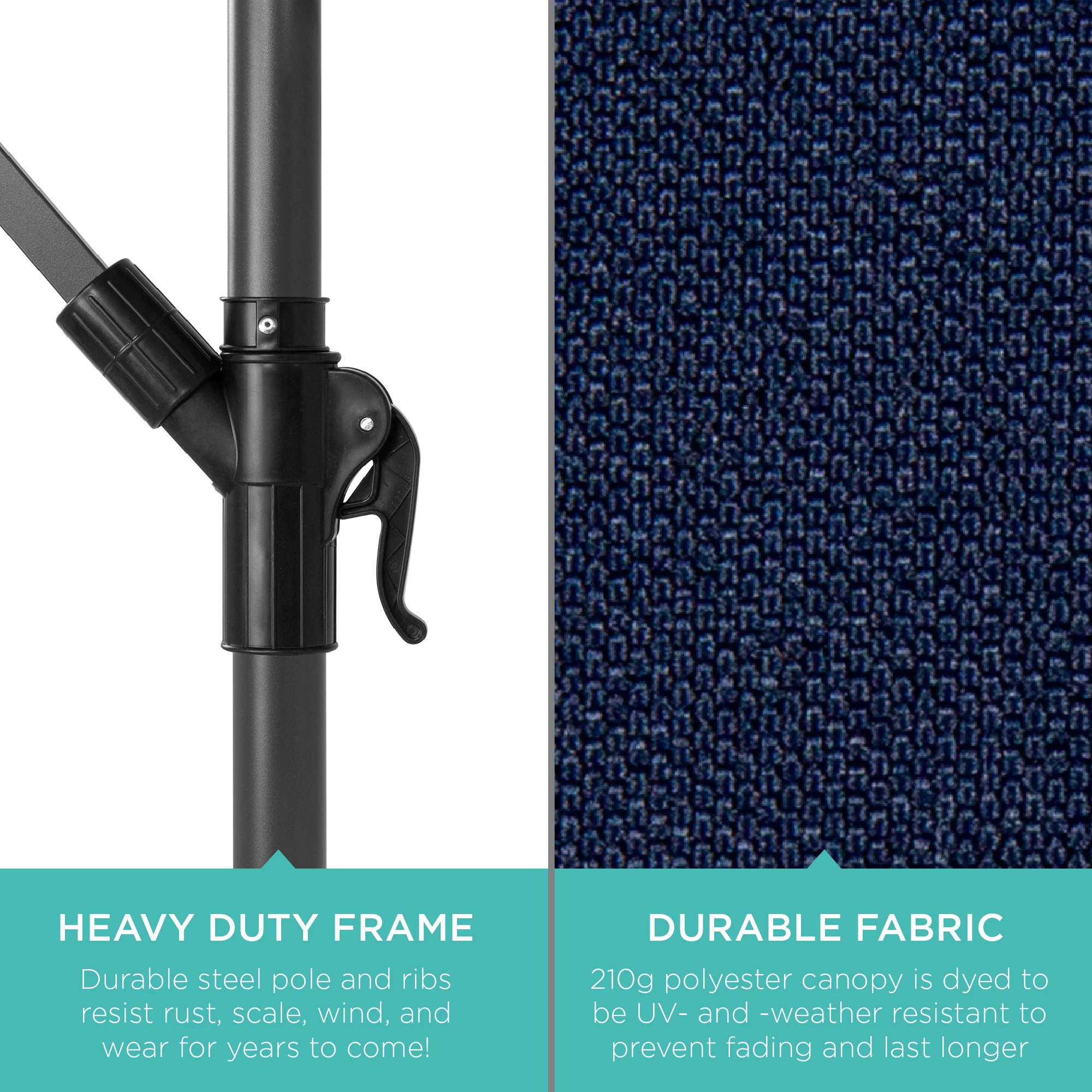 Offset Hanging Patio Umbrella - 10ft - Image 6