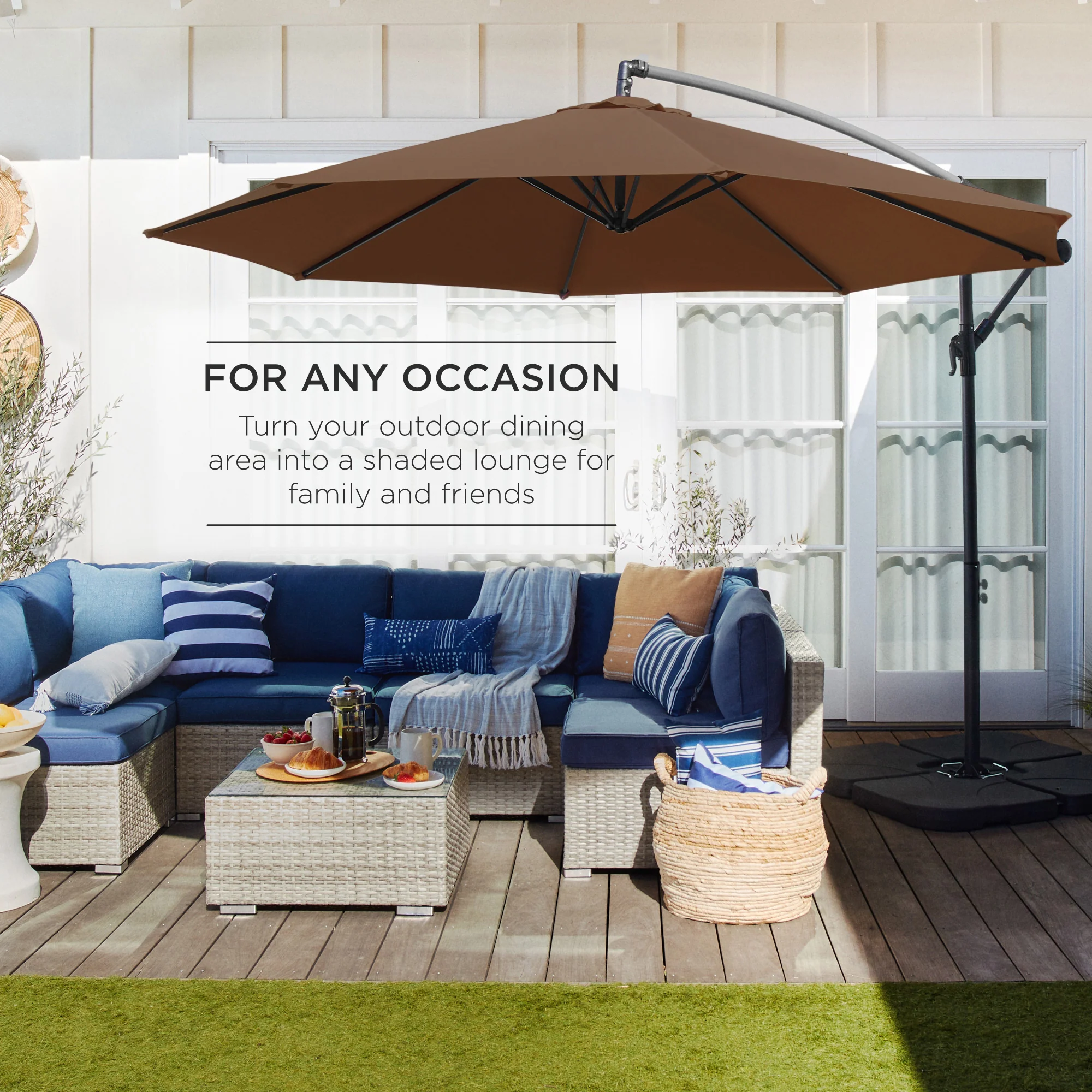 Offset Hanging Patio Umbrella - 10ft - Image 66