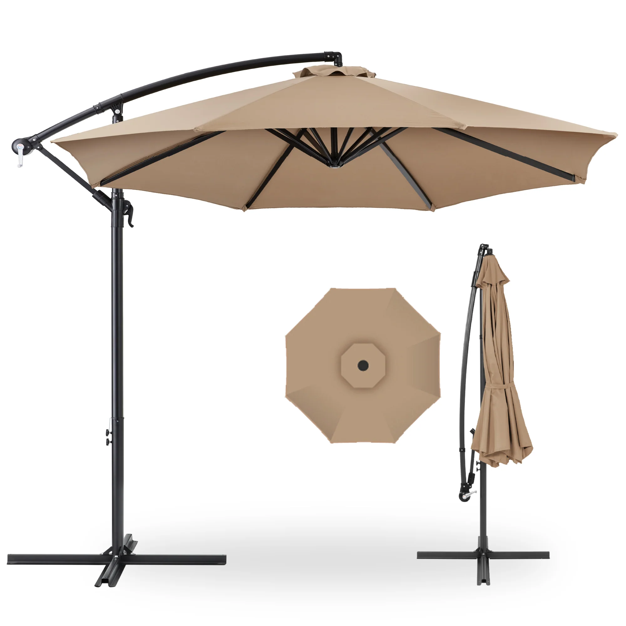 Offset Hanging Patio Umbrella - 10ft - Image 78
