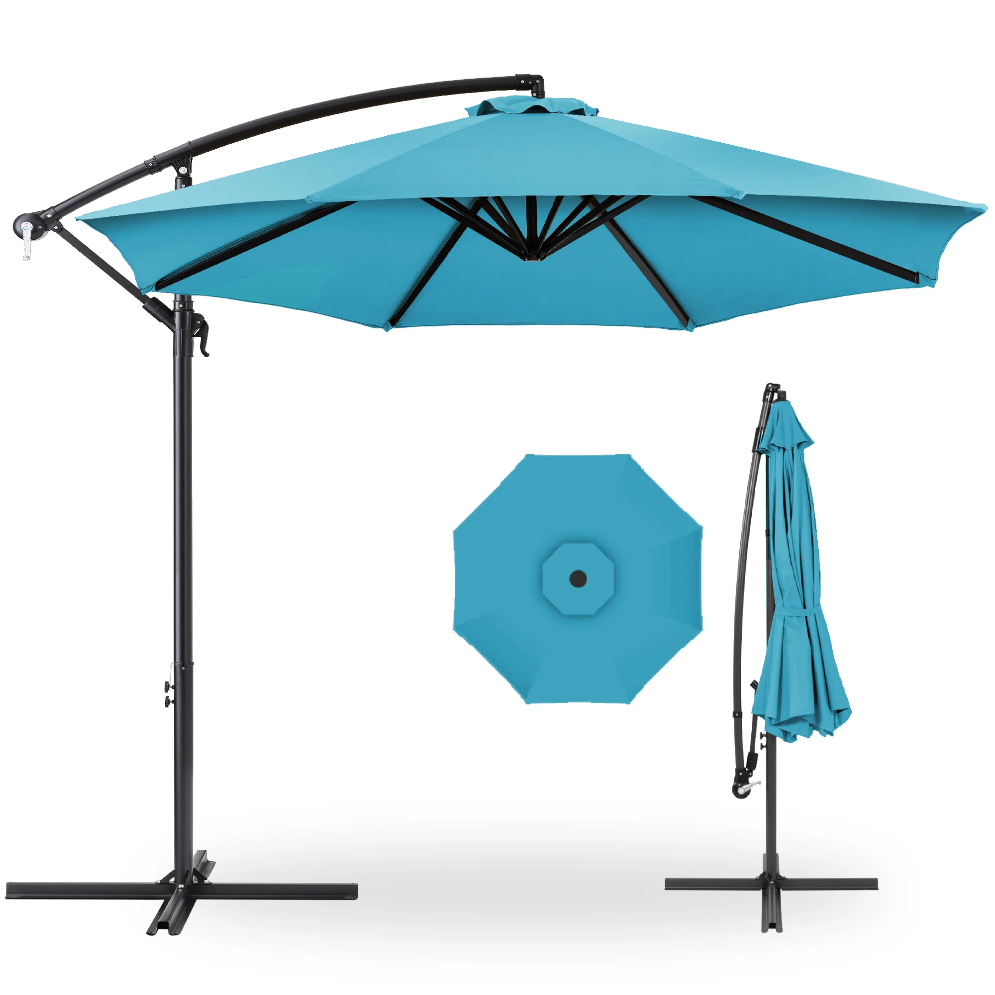 Offset Hanging Patio Umbrella - 10ft - Image 8