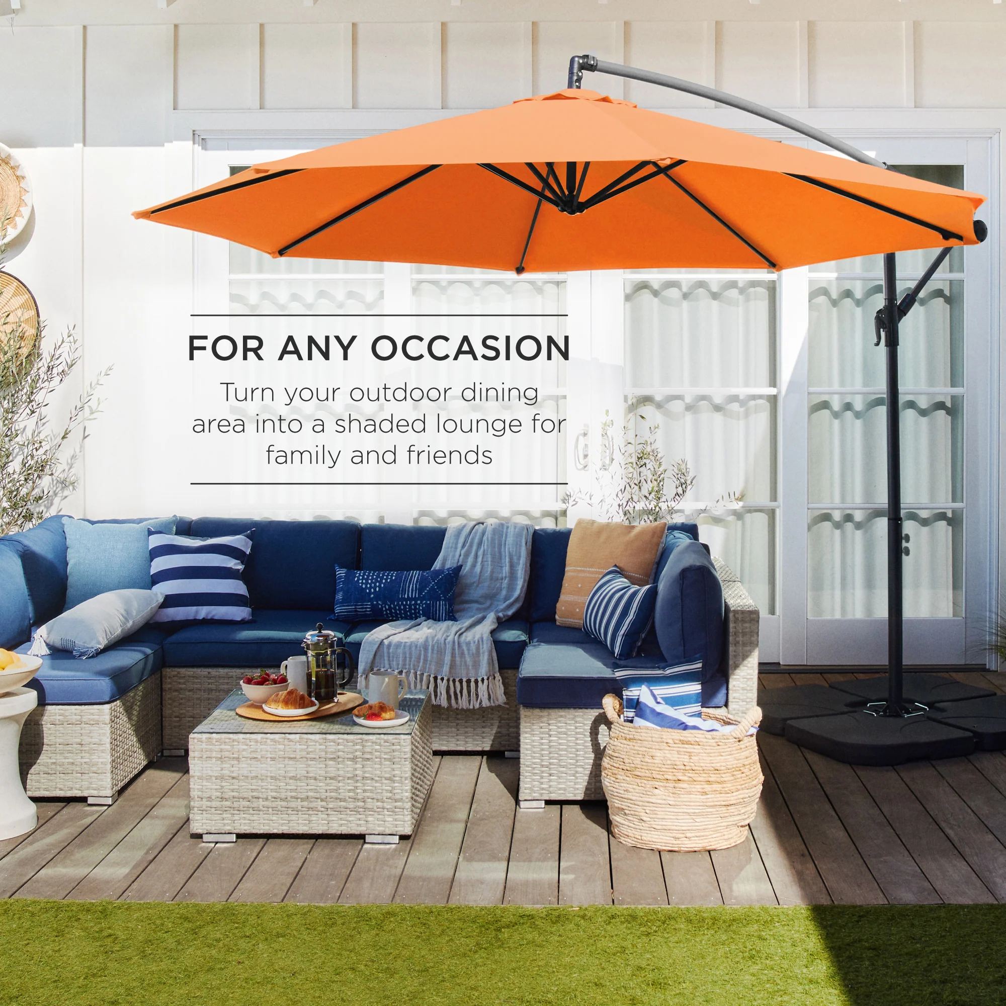 Offset Hanging Patio Umbrella - 10ft - Image 87