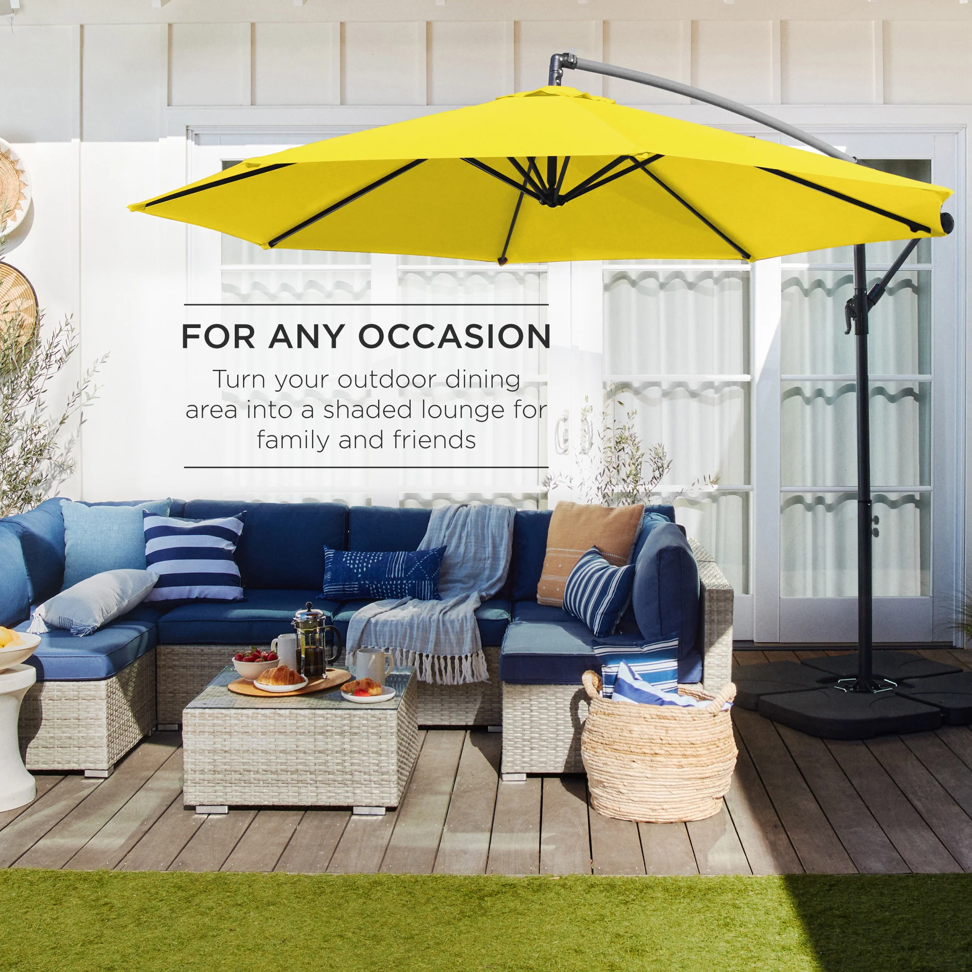 Offset Hanging Patio Umbrella - 10ft - Image 94