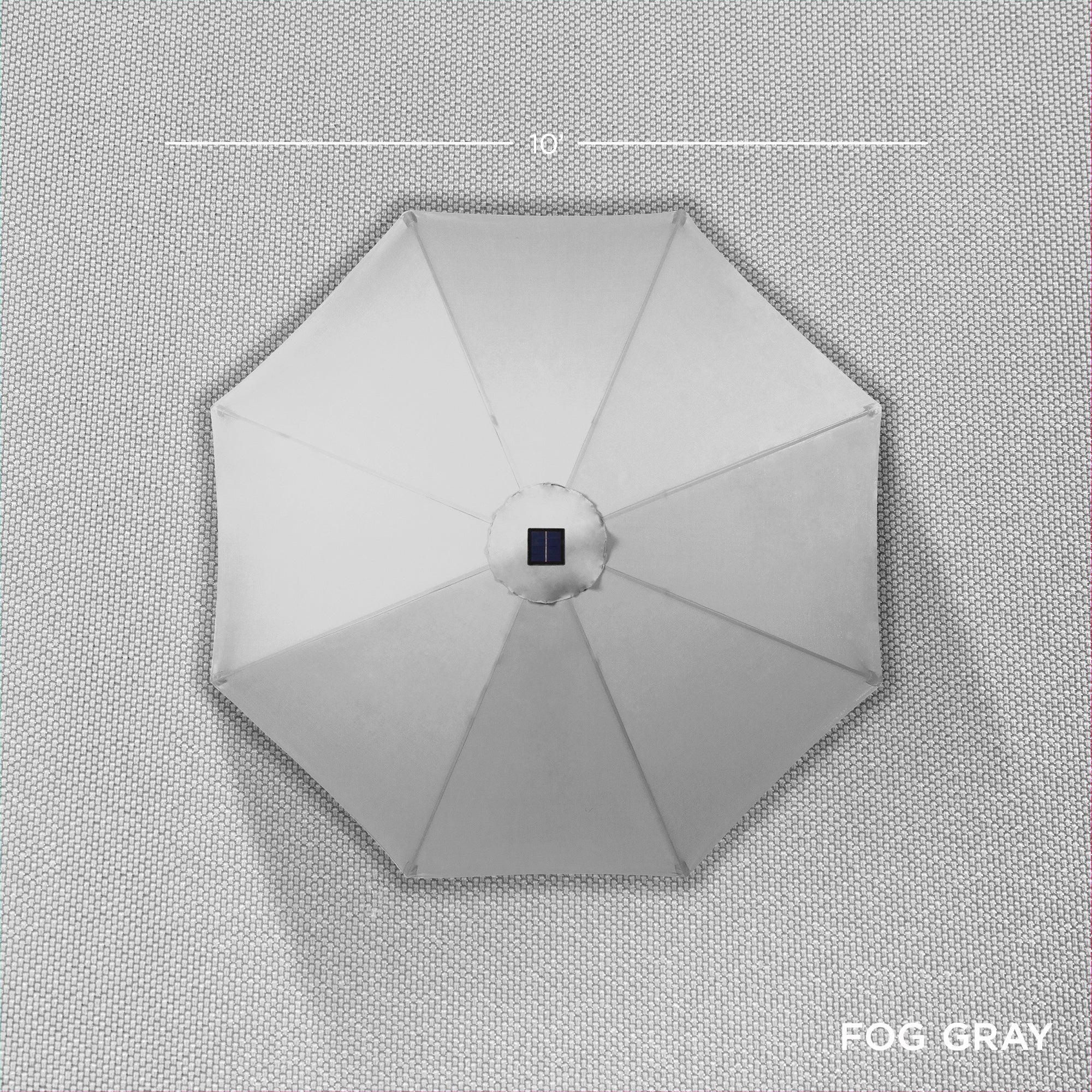 Solar LED Lighted Patio Umbrella w/ Tilt Adjustment, UV-Resistant - 10ft - Image 109
