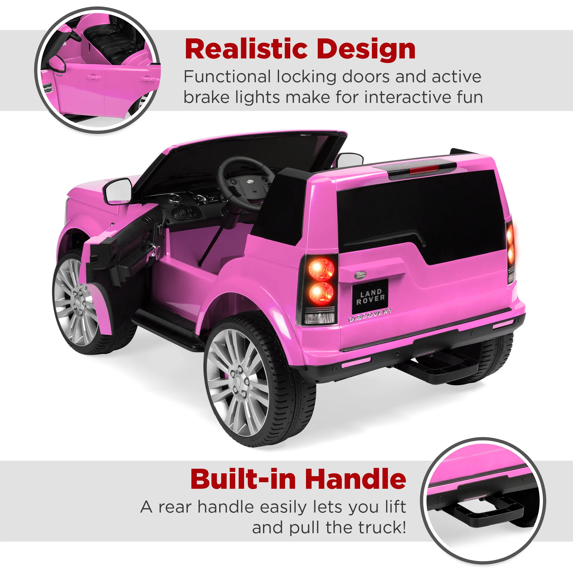 12V 2-Seater Licensed Land Rover Ride-On w/ Parent Remote Control - Image 12
