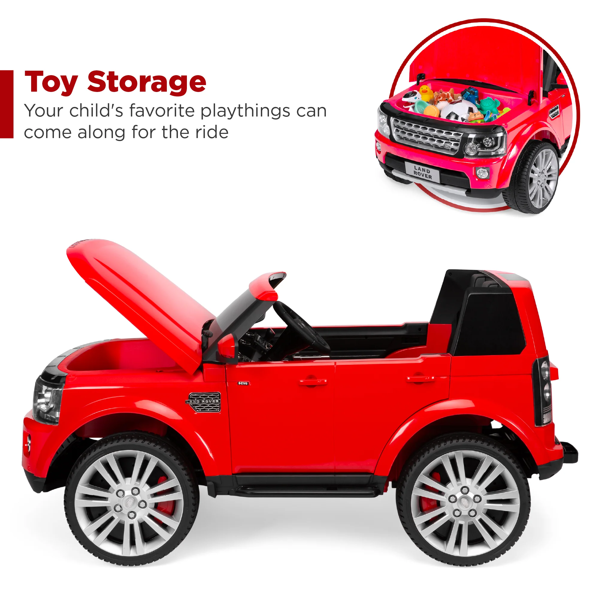12V 2-Seater Licensed Land Rover Ride-On w/ Parent Remote Control - Image 25