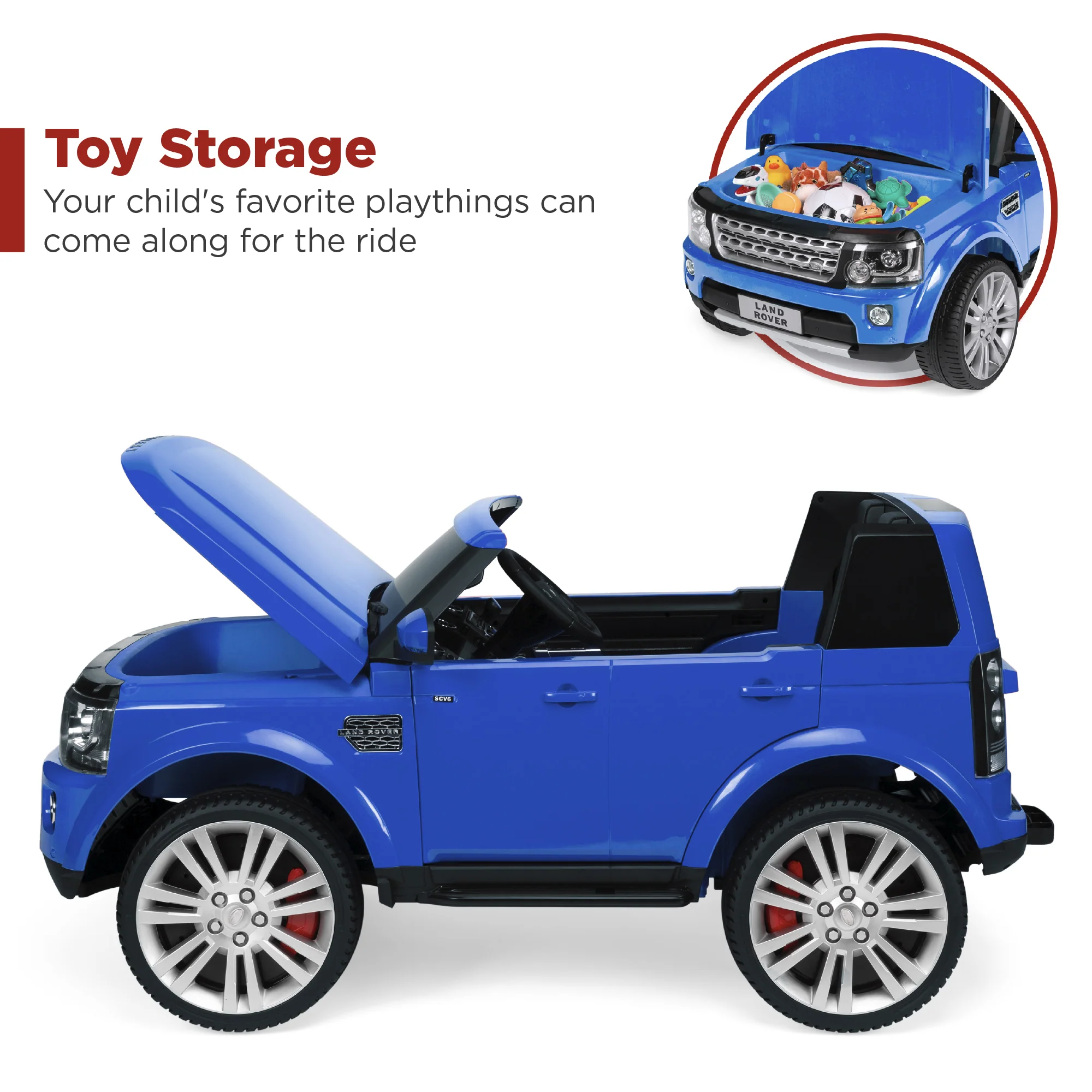 12V 2-Seater Licensed Land Rover Ride-On w/ Parent Remote Control - Image 32