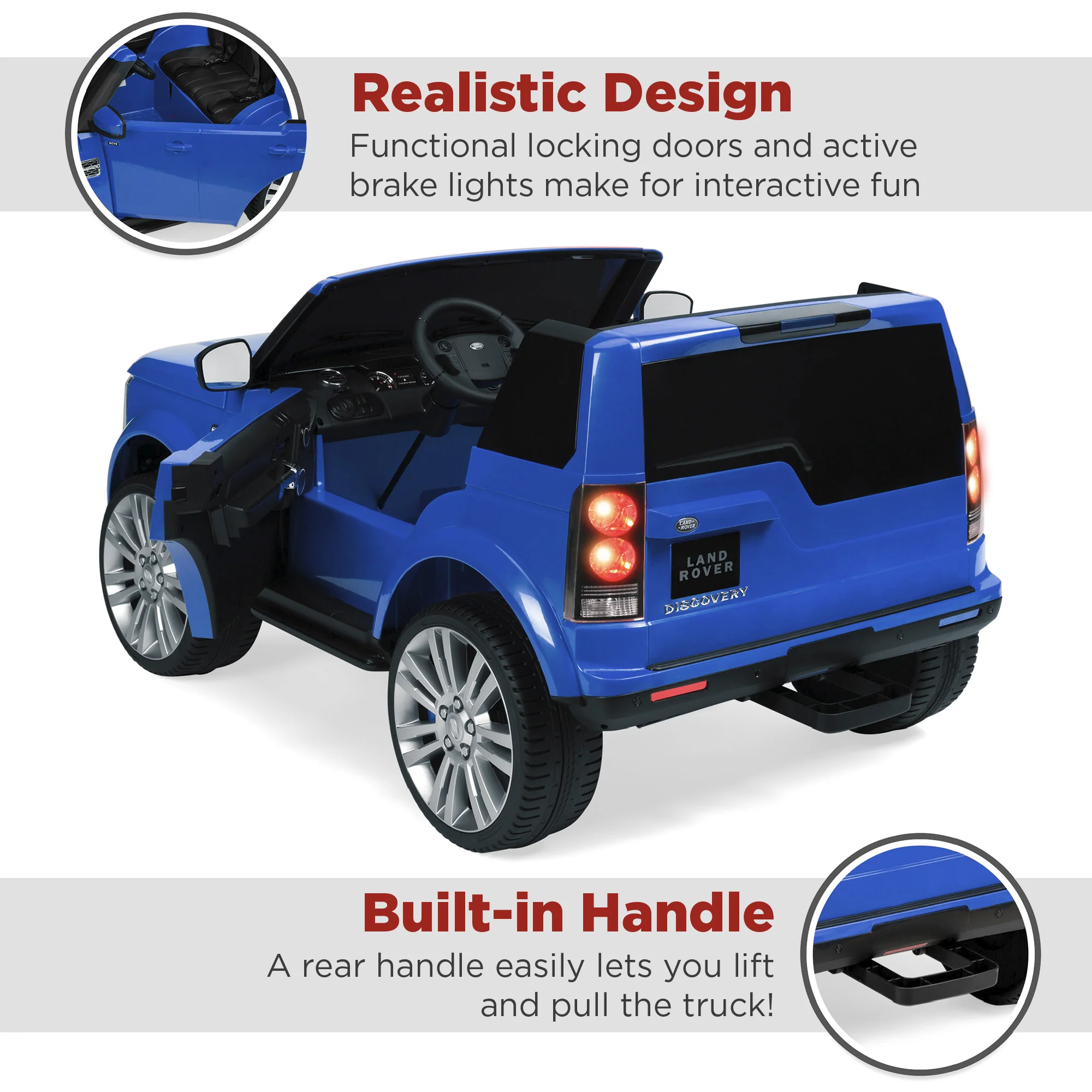 12V 2-Seater Licensed Land Rover Ride-On w/ Parent Remote Control - Image 33