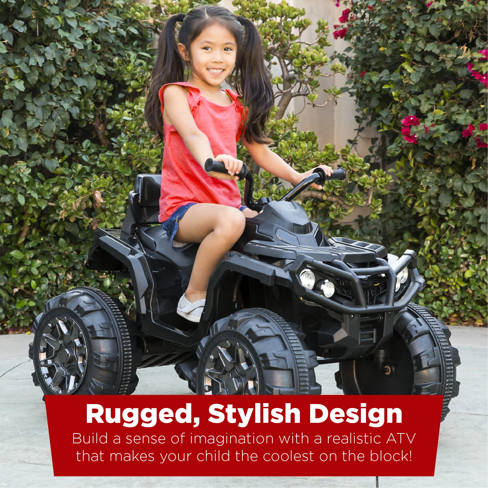 12V Kids Ride-On 4-Wheeler Quad ATV Car w/ 3.7mph Max, Bluetooth, Headlights - Image 37