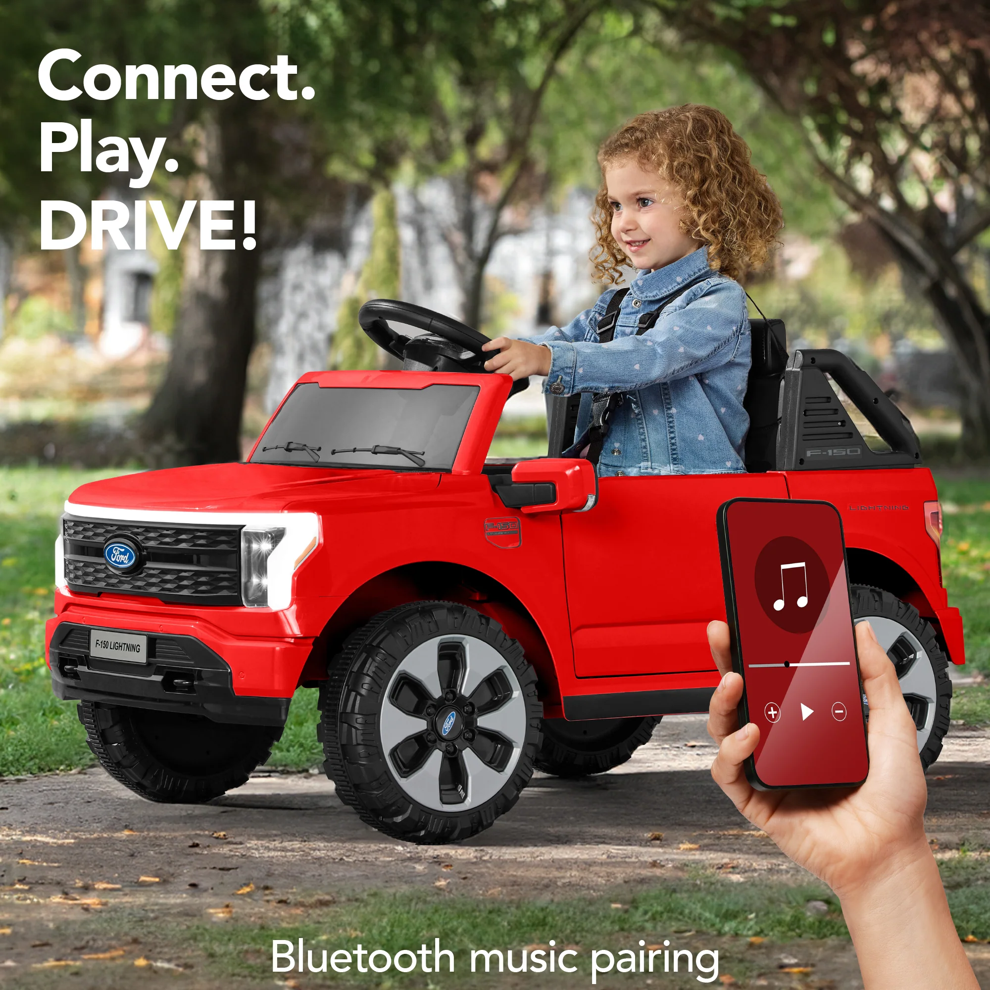 12V Kids Ride On Car Officially Licensed Ford Lightning w/ Remote, 2 Speeds - Image 23