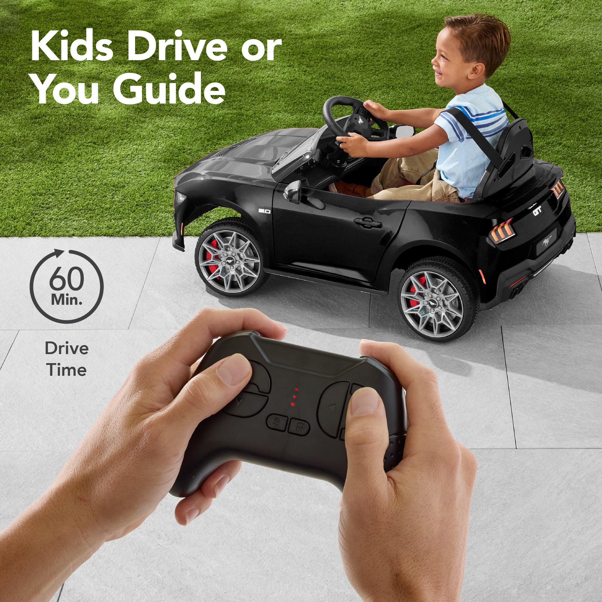 12V Kids Ride-On Car Officially Licensed Ford Mustang w/ Remote, 2 Speeds - Image 12