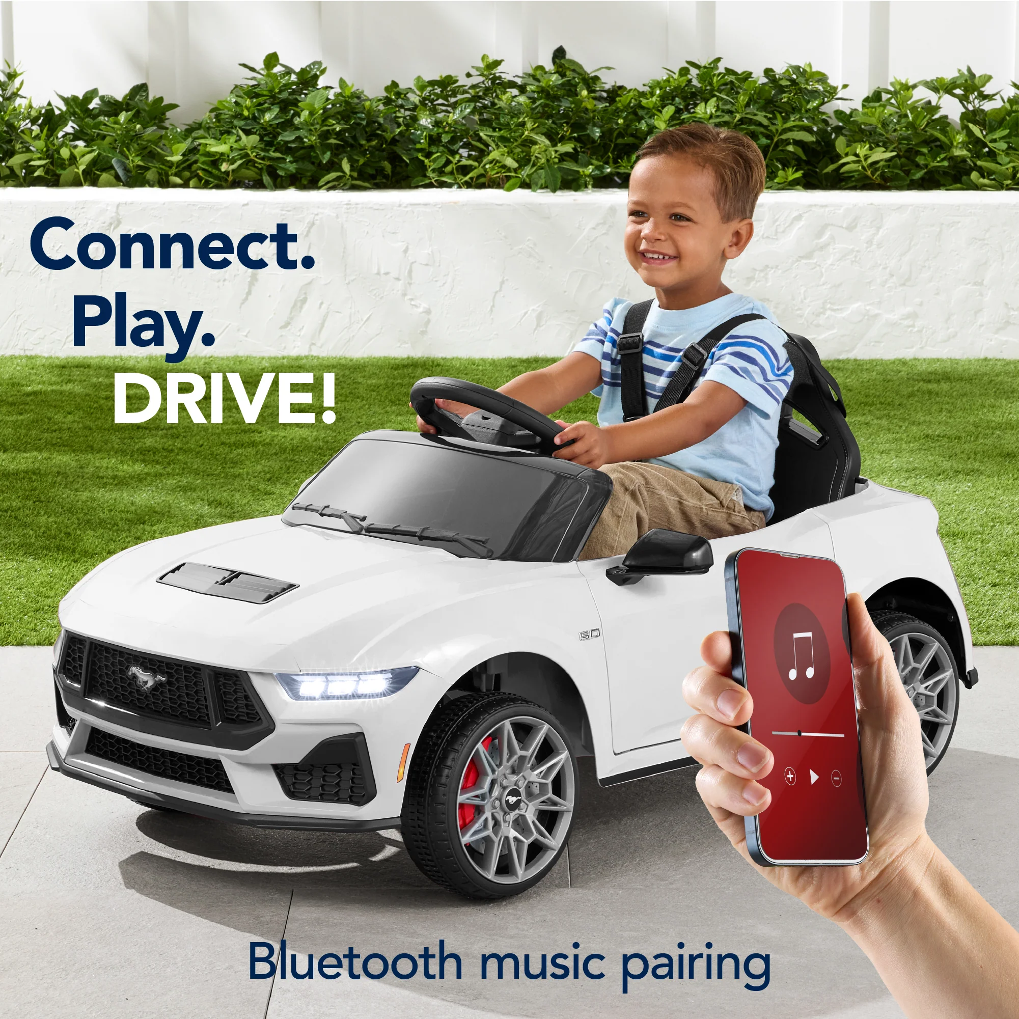 12V Kids Ride-On Car Officially Licensed Ford Mustang w/ Remote, 2 Speeds - Image 40