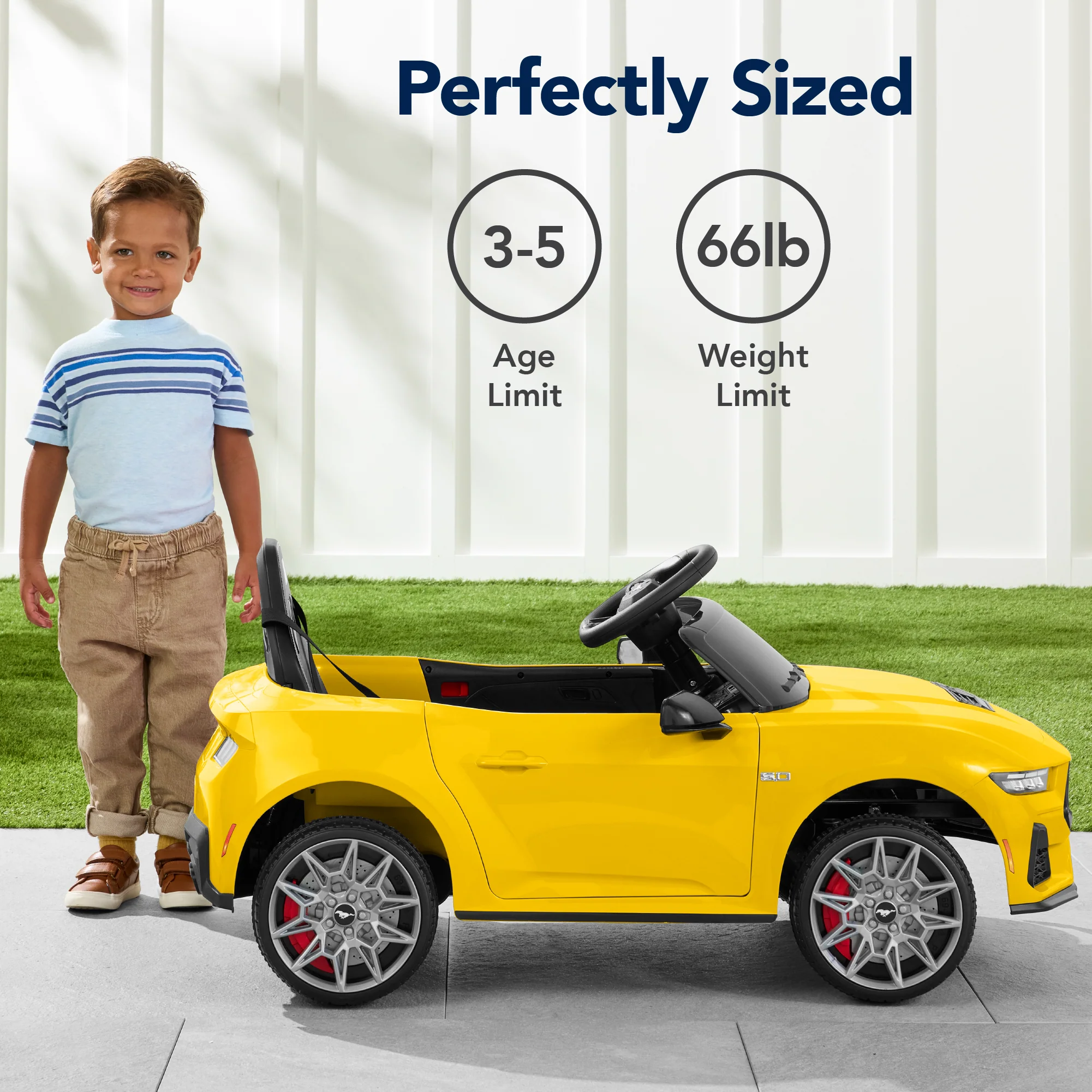 12V Kids Ride-On Car Officially Licensed Ford Mustang w/ Remote, 2 Speeds - Image 59