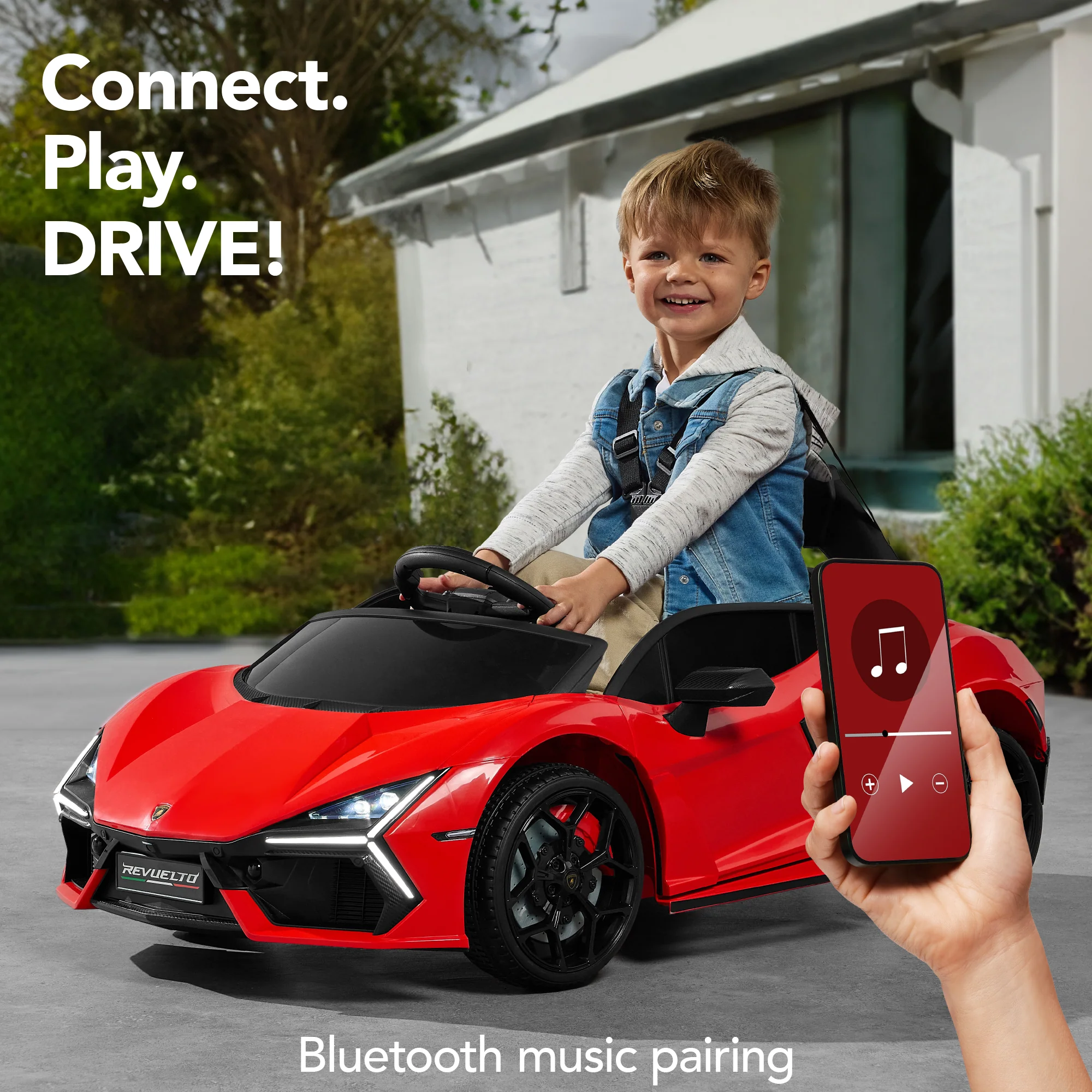 12V Kids Ride-On Car Officially Licensed Lamborghini Revuelto w/ Remote - Image 6