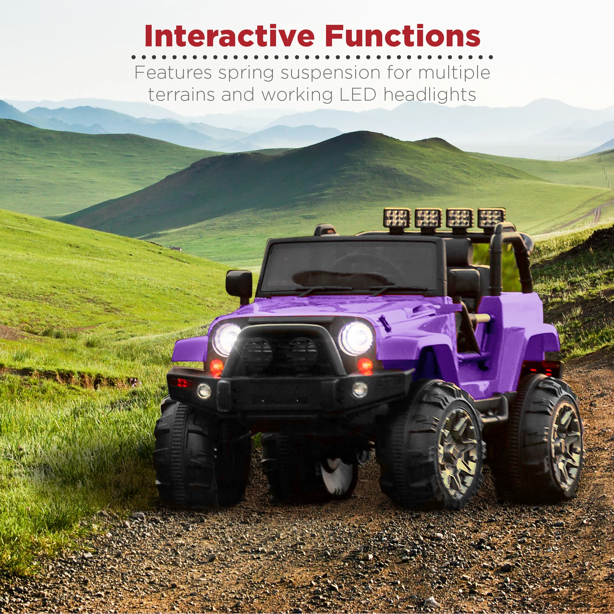 Jumbo 12V Kids Electric Ride On Car with Parent Remote, Seat Harness - Image 55