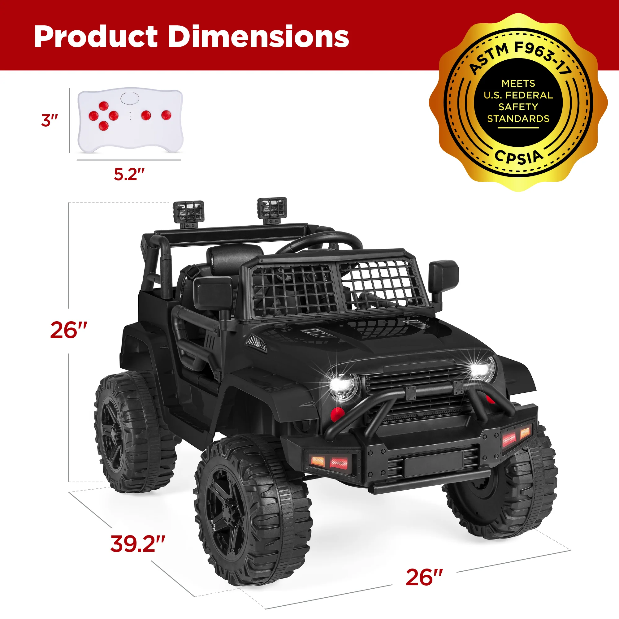 12V Kids Ride-On Truck Car w/ Parent Remote Control, Spring Suspension - Image 21