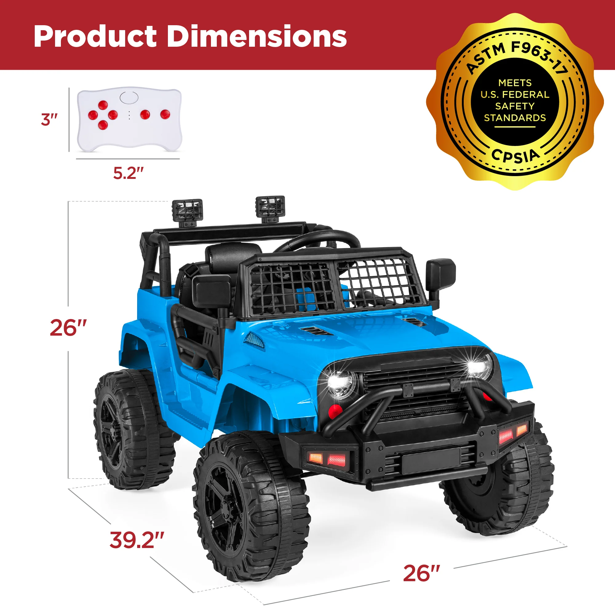 12V Kids Ride-On Truck Car w/ Parent Remote Control, Spring Suspension - Image 28