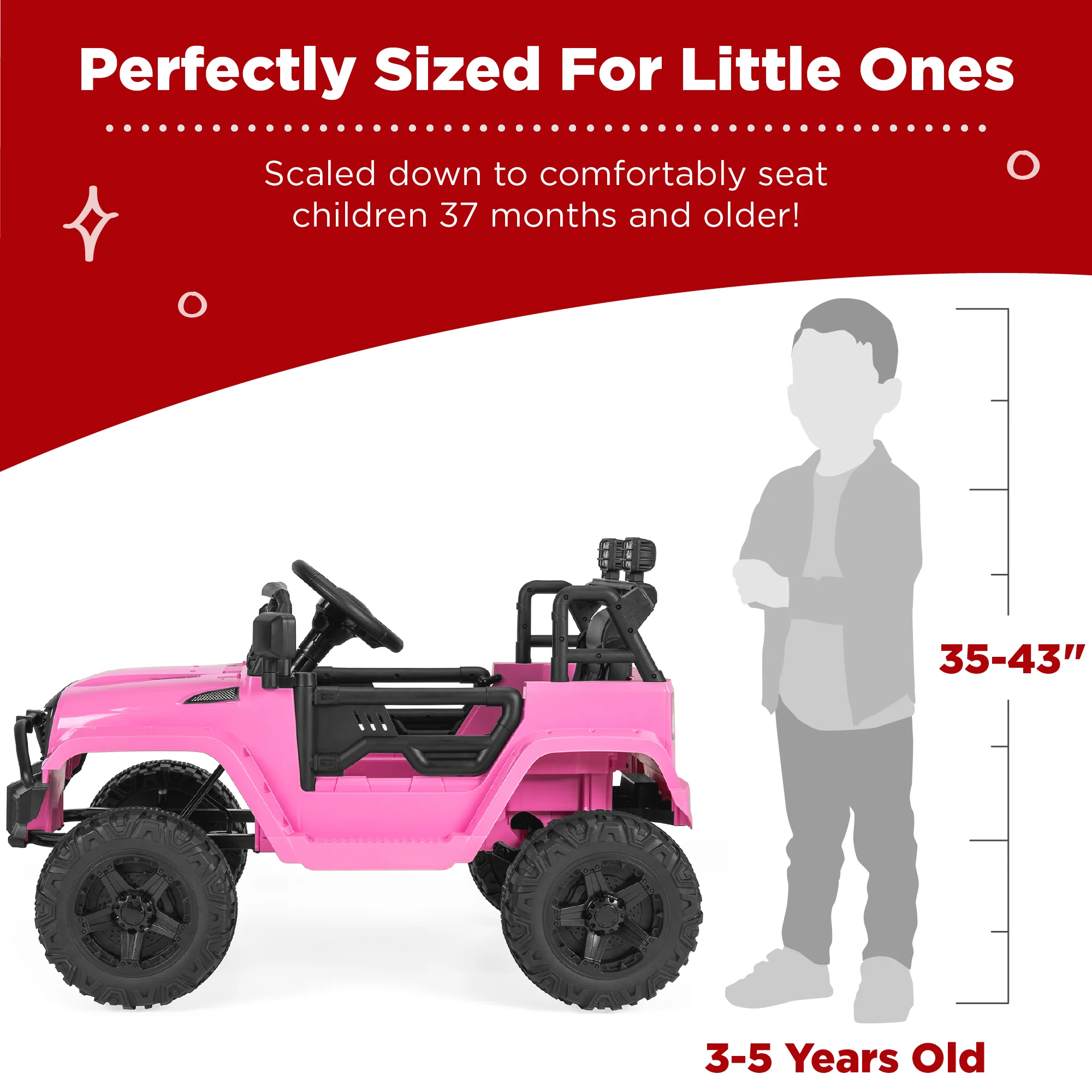 12V Kids Ride-On Truck Car w/ Parent Remote Control, Spring Suspension - Image 4
