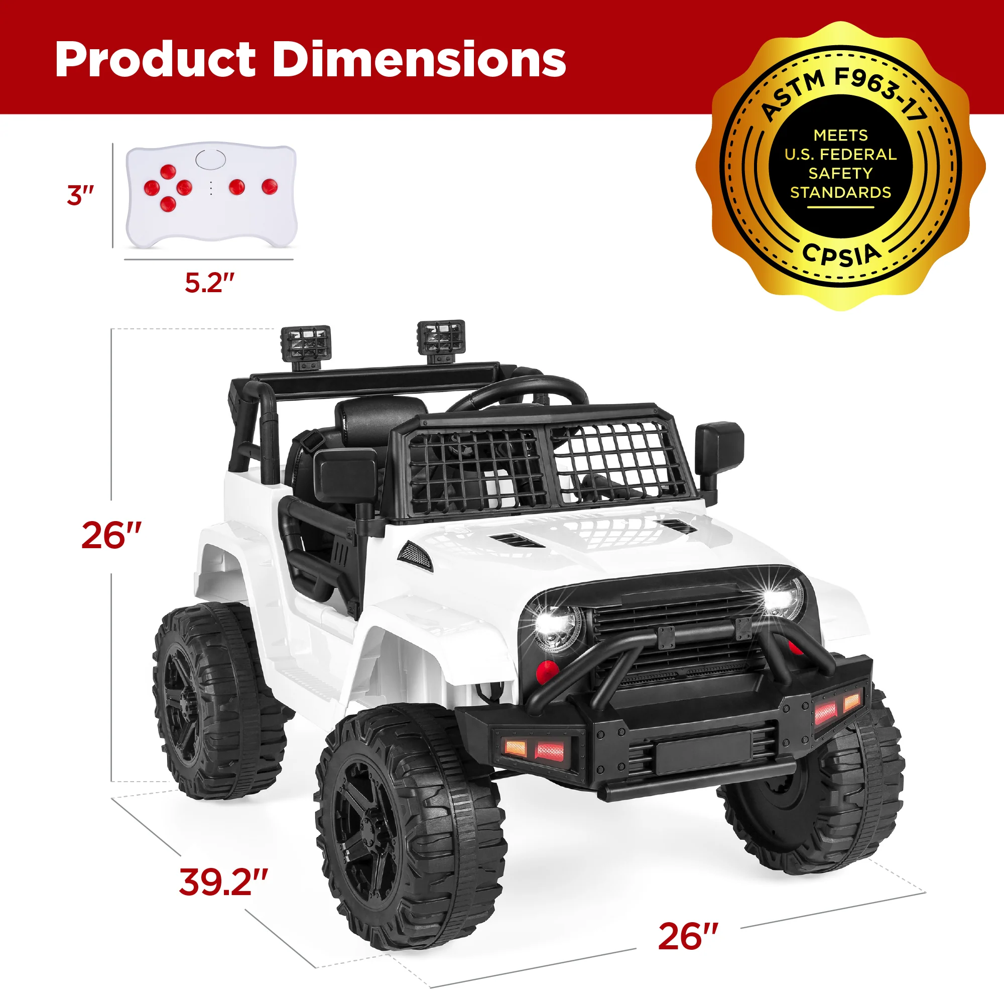 12V Kids Ride-On Truck Car w/ Parent Remote Control, Spring Suspension - Image 49