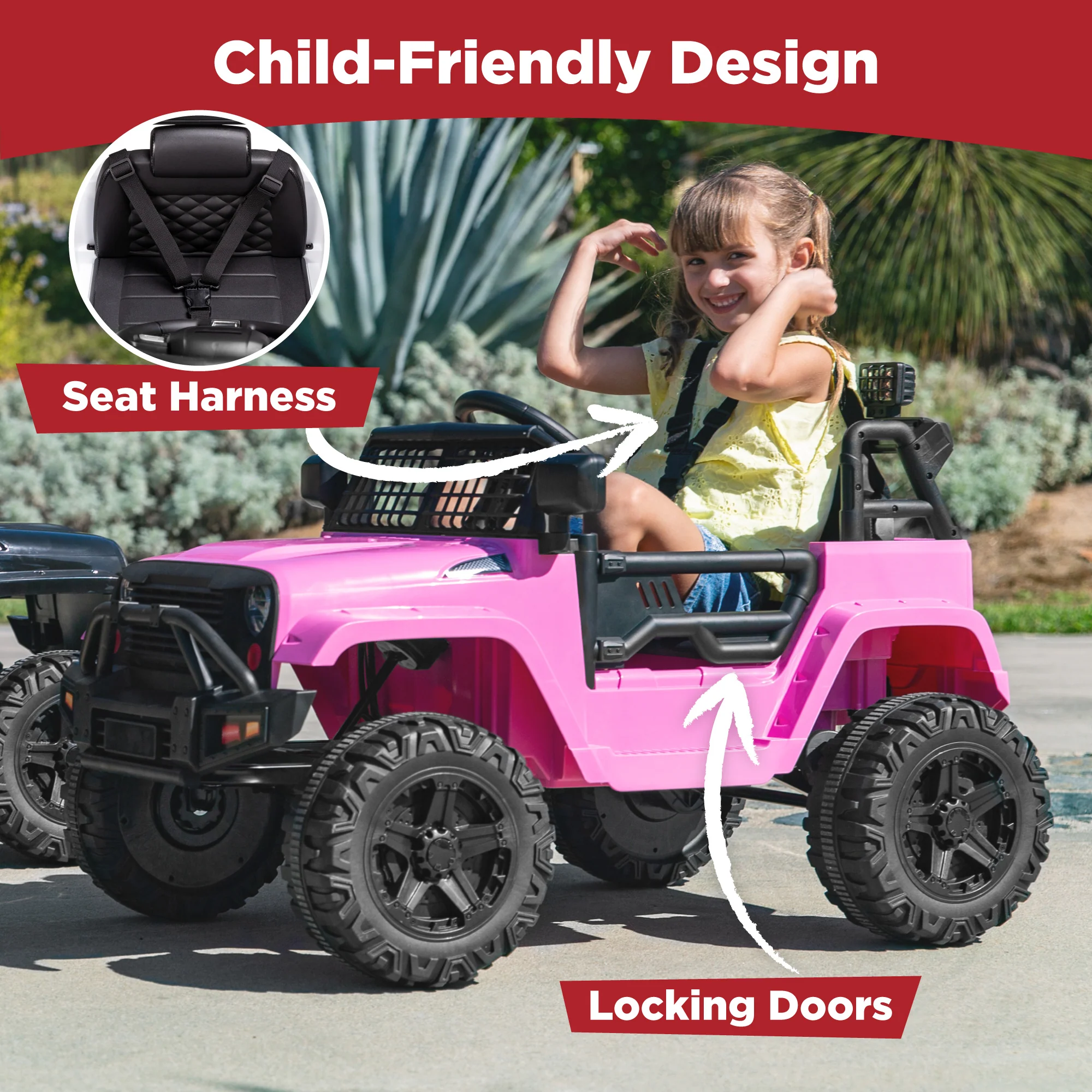12V Kids Ride-On Truck Car w/ Parent Remote Control, Spring Suspension - Image 61