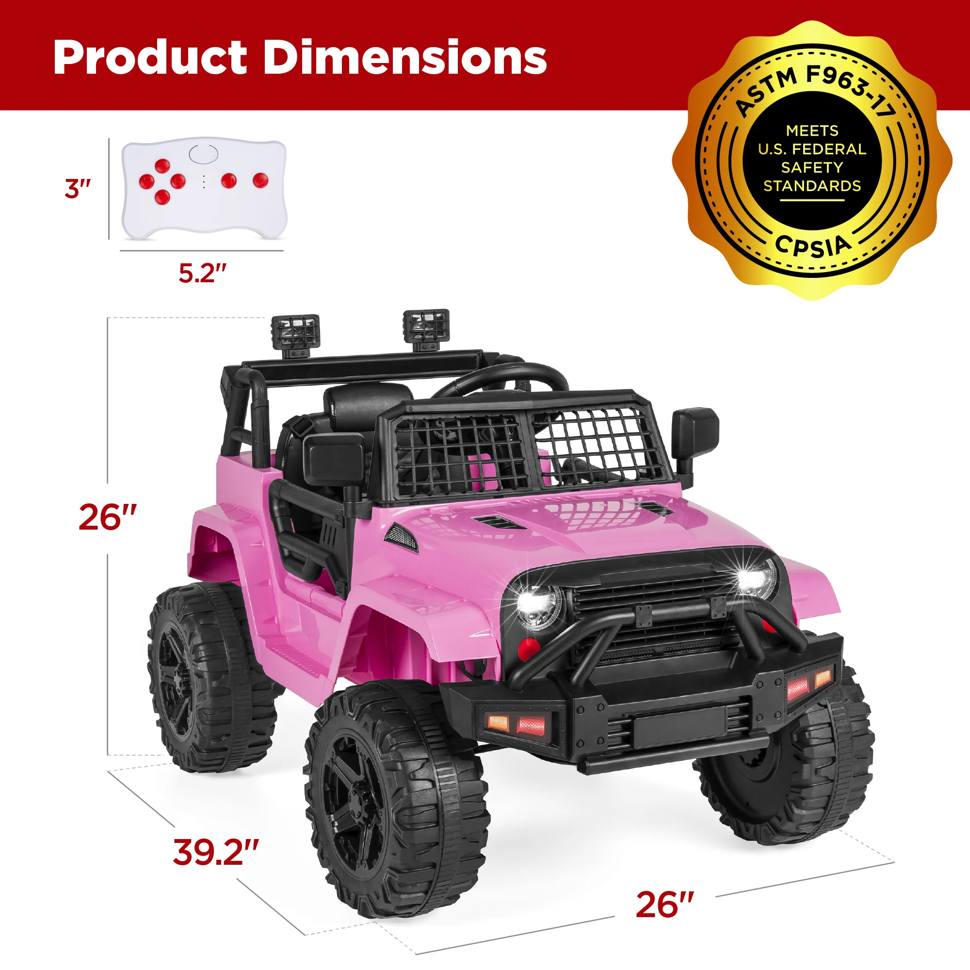 12V Kids Ride-On Truck Car w/ Parent Remote Control, Spring Suspension - Image 7