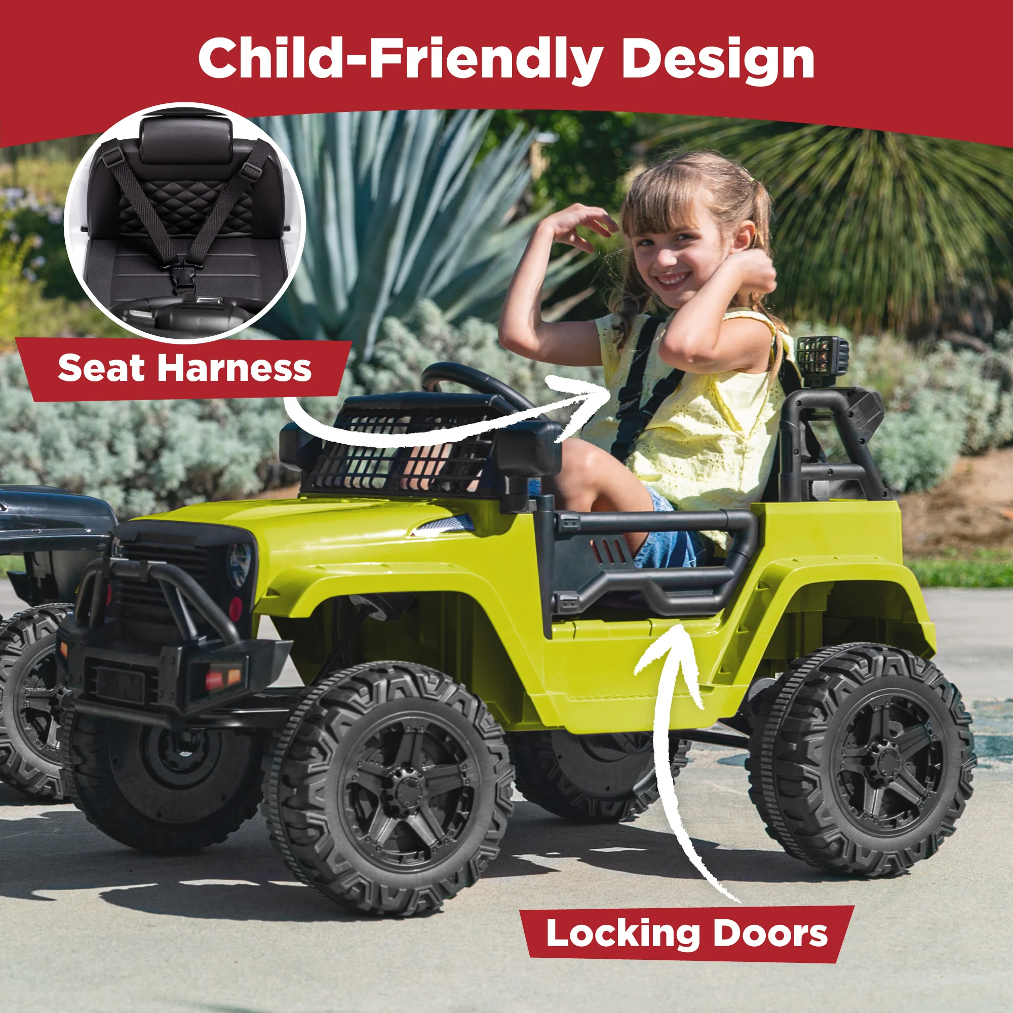 12V Kids Ride-On Truck Car w/ Parent Remote Control, Spring Suspension - Image 75