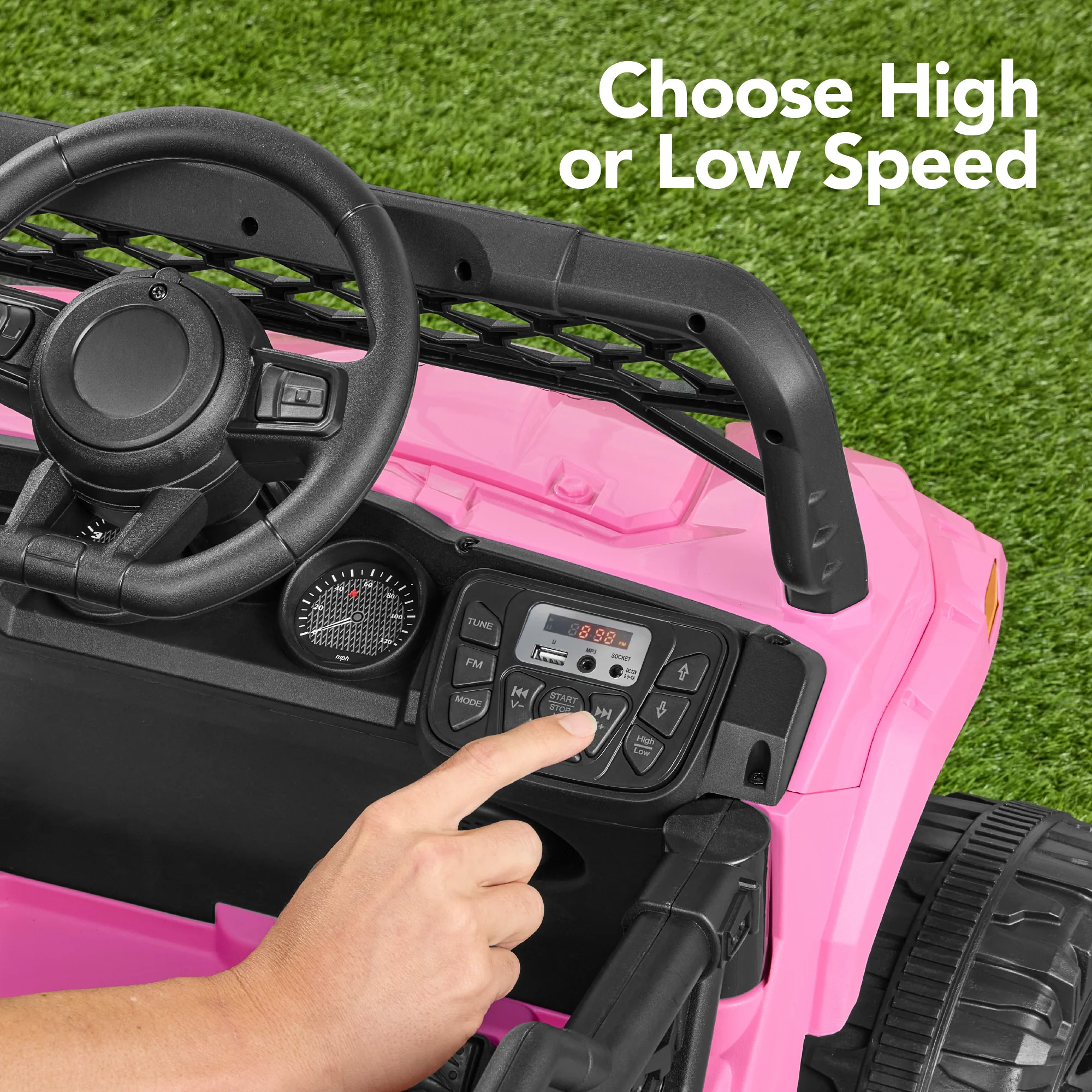 12V Kids Ride-On UTV and Trailer w/Parent Remote Control, LED Lights - Image 7