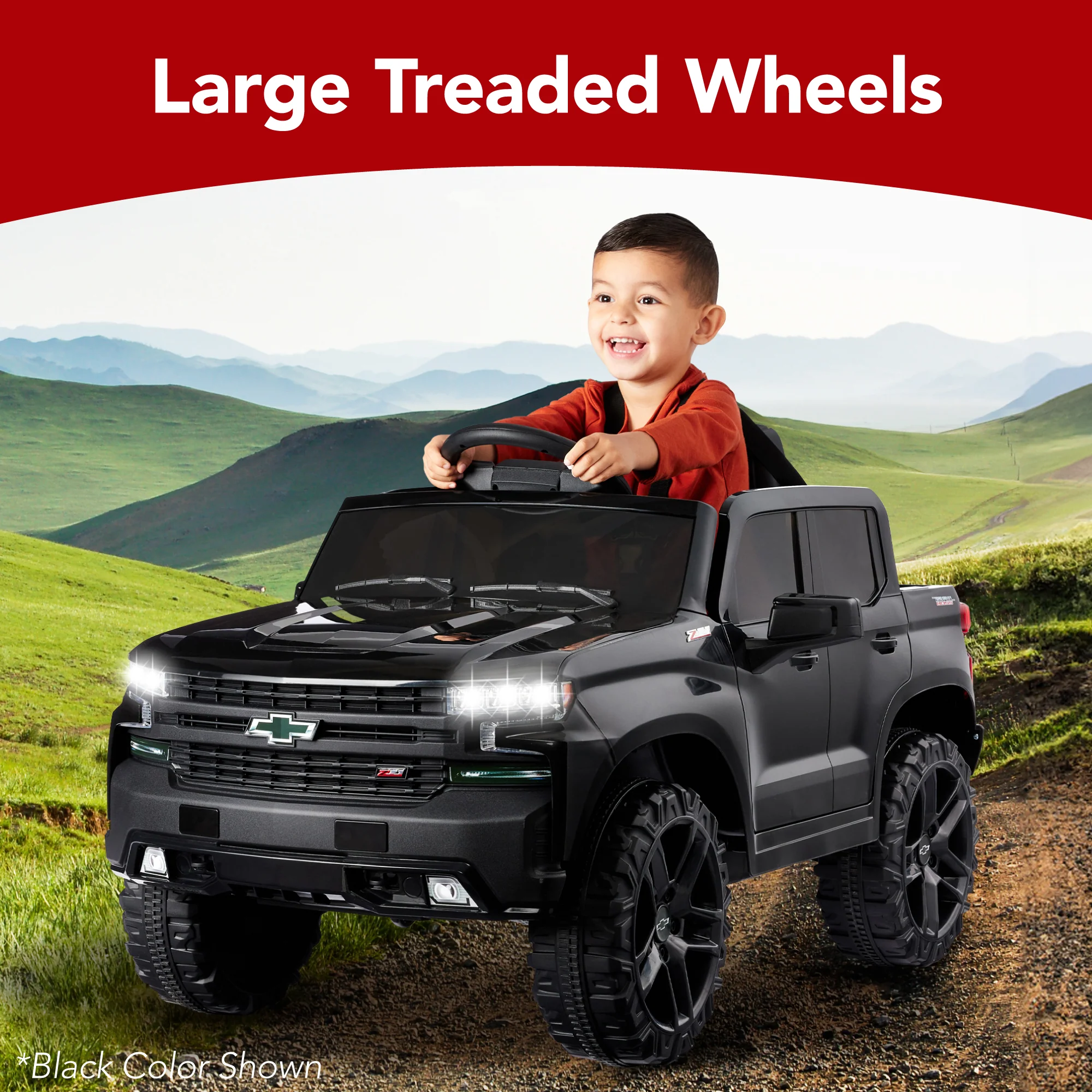 12V Licensed Chevrolet Silverado Ride On Truck w/ Parent Remote Control - Image 16