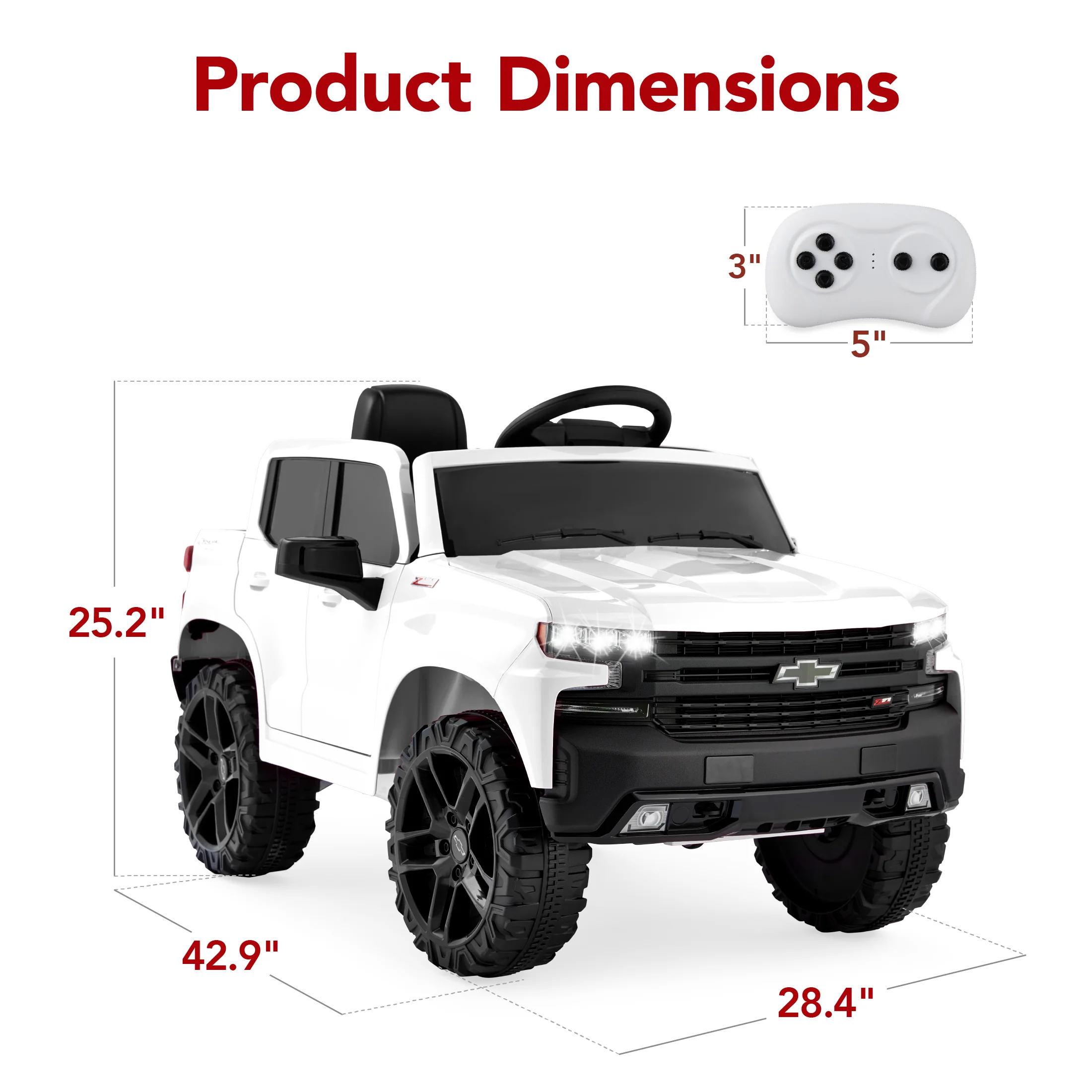 12V Licensed Chevrolet Silverado Ride On Truck w/ Parent Remote Control - Image 28