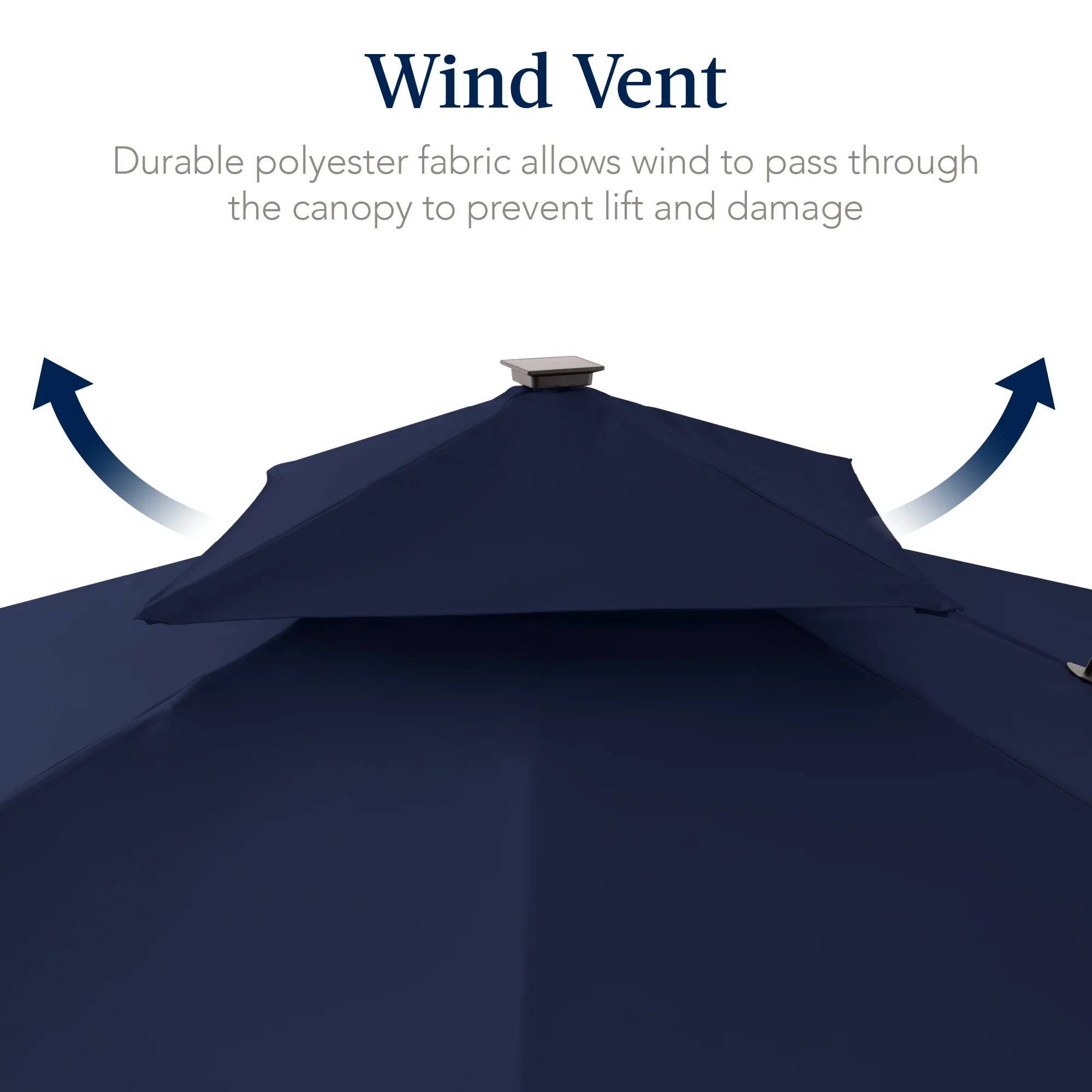 12x12ft 2-Tier Outdoor Solar LED Cantilever Patio Umbrella - Image 126