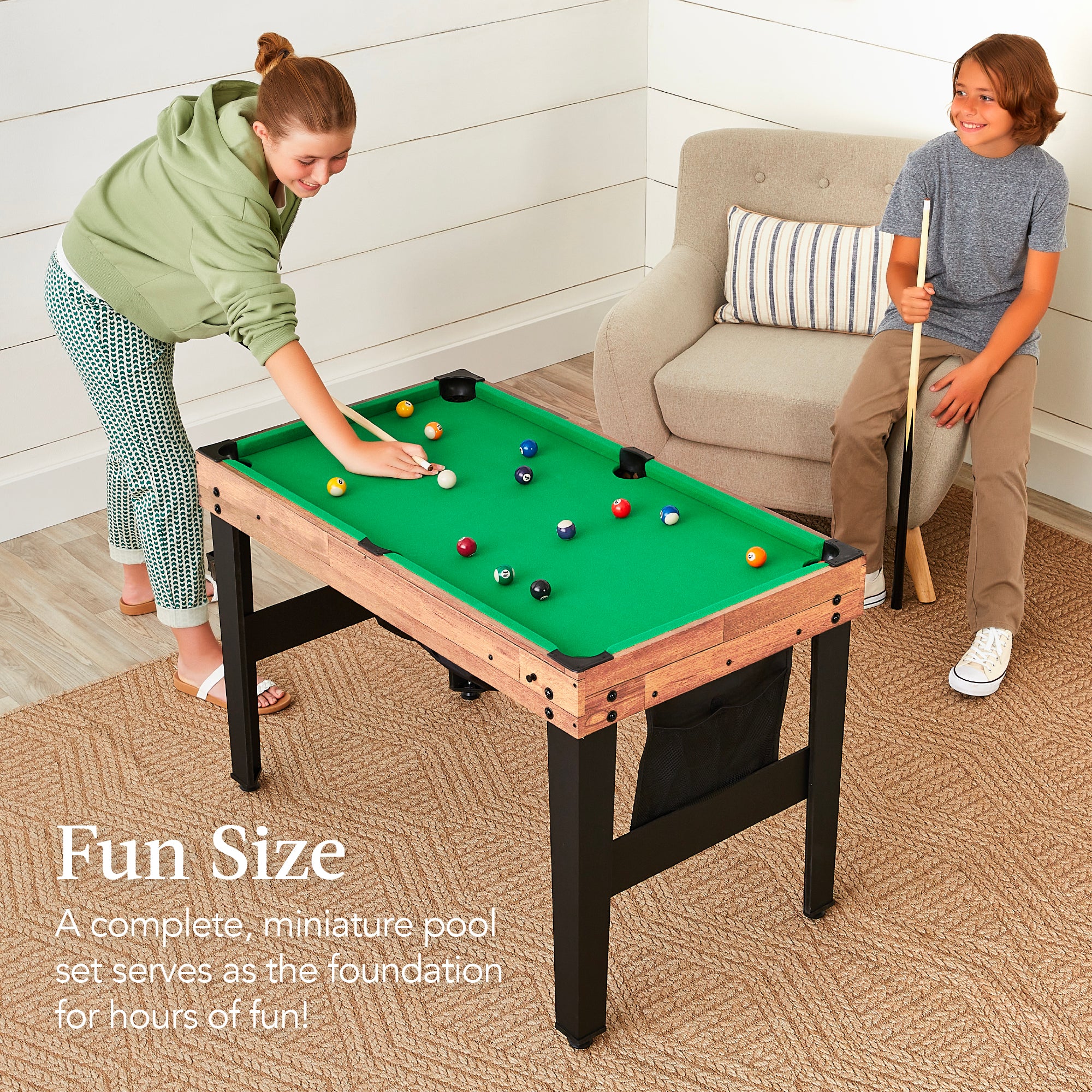 13-in-1 Combo Game Table Set w/ Ping Pong, Foosball, Basketball, Air Hockey - Image 24