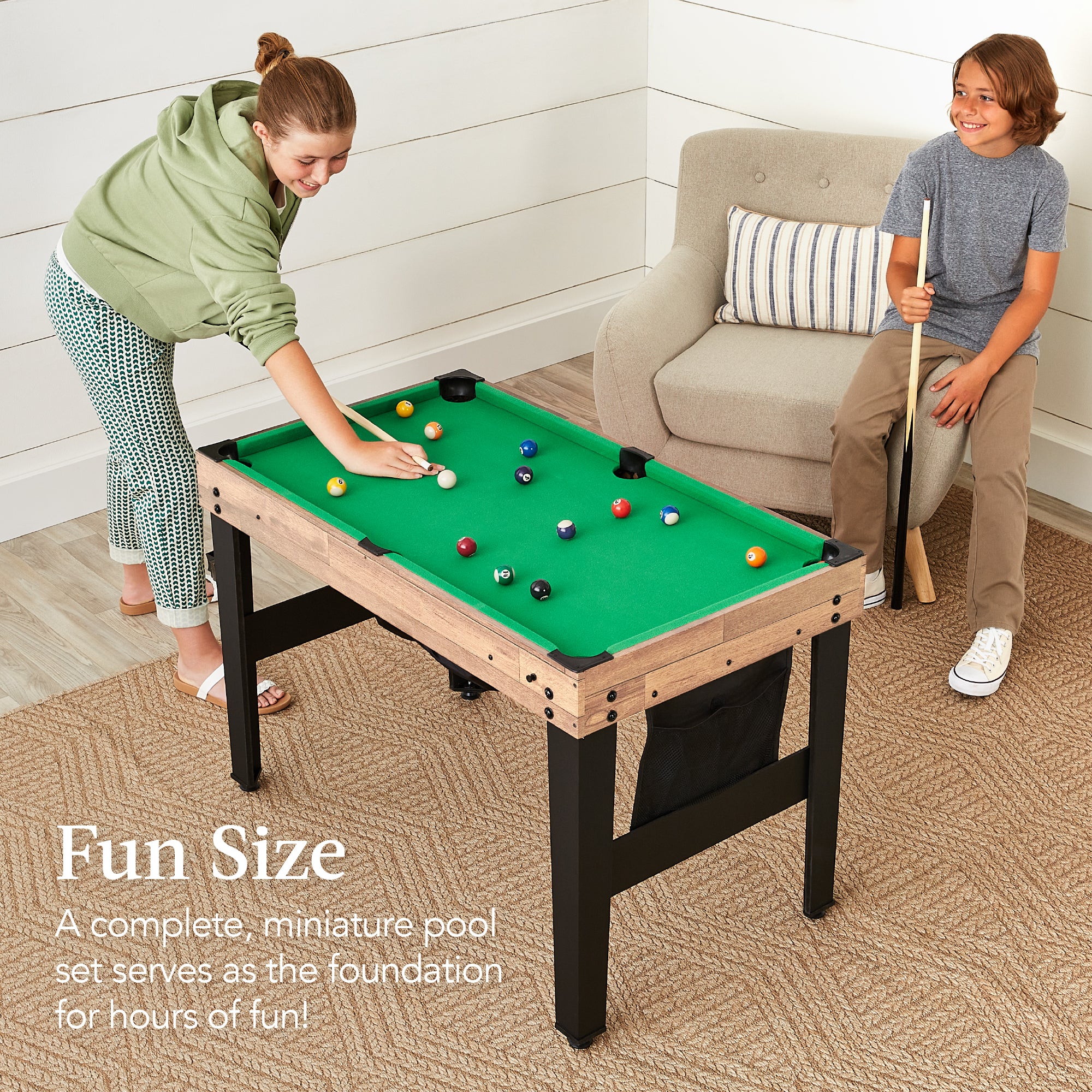13-in-1 Combo Game Table Set w/ Ping Pong, Foosball, Basketball, Air Hockey - Image 6