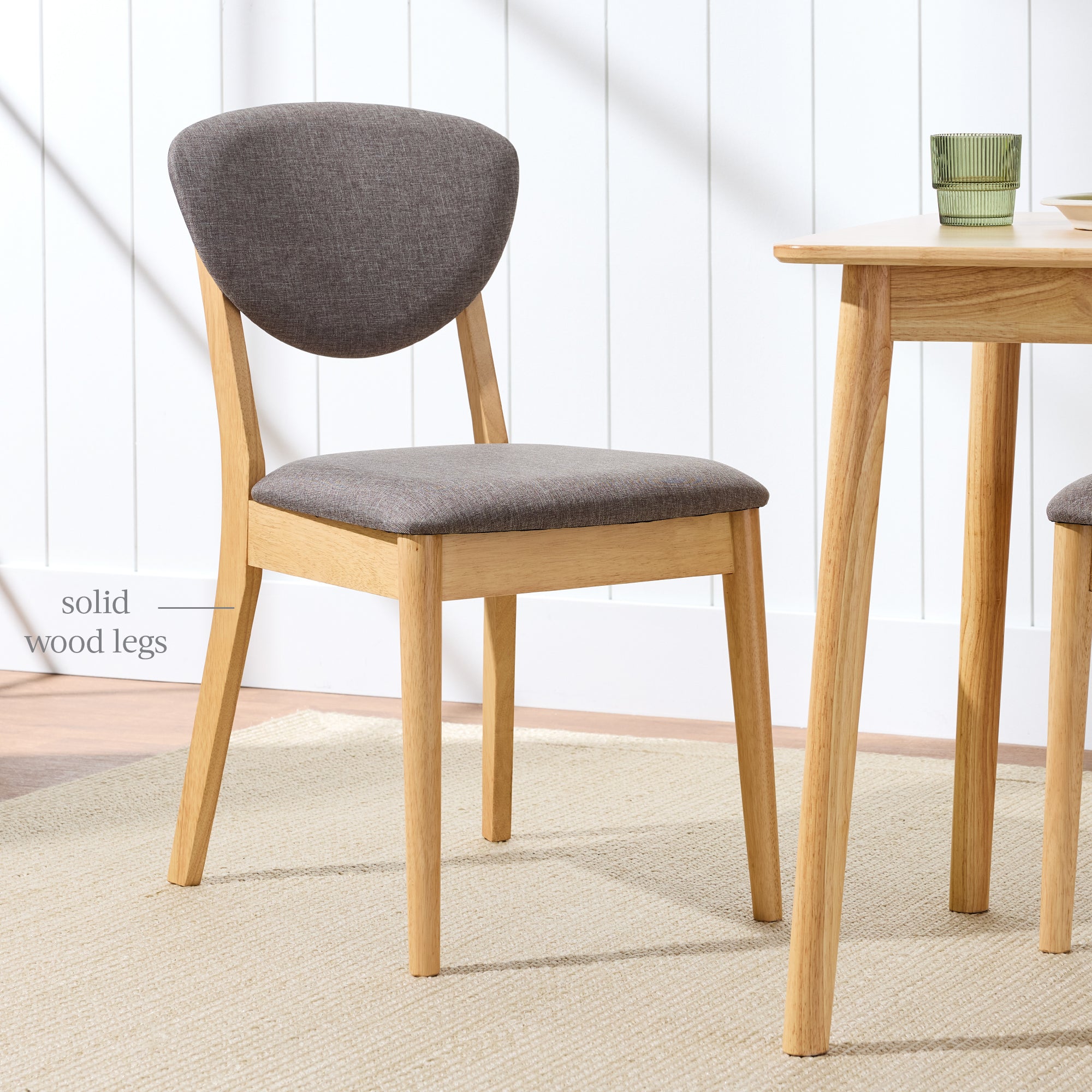 2-Piece Mid-Century Modern Wood &Upholstered Dining Chair Set - Image 40