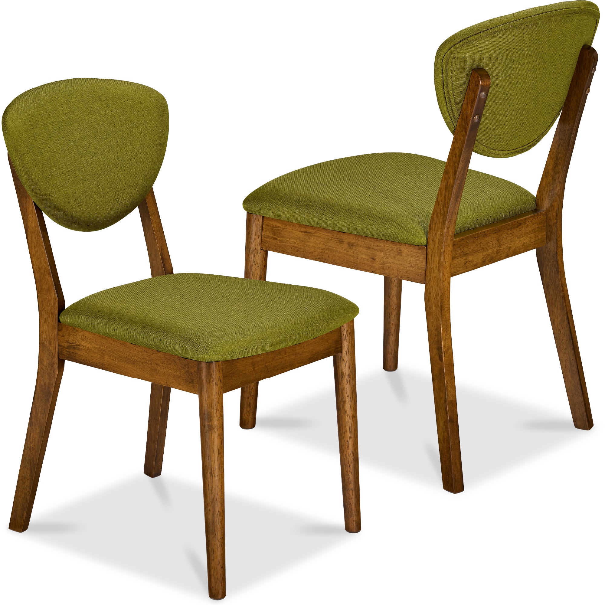 2-Piece Mid-Century Modern Wood &Upholstered Dining Chair Set - Image 64