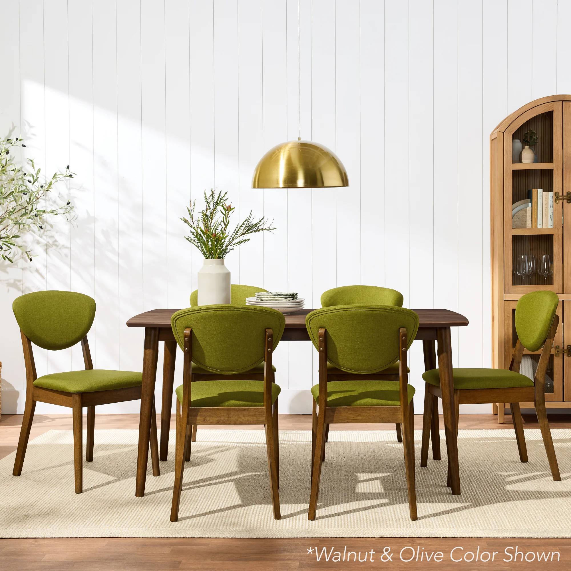 2-Piece Mid-Century Modern Wood &Upholstered Dining Chair Set - Image 72