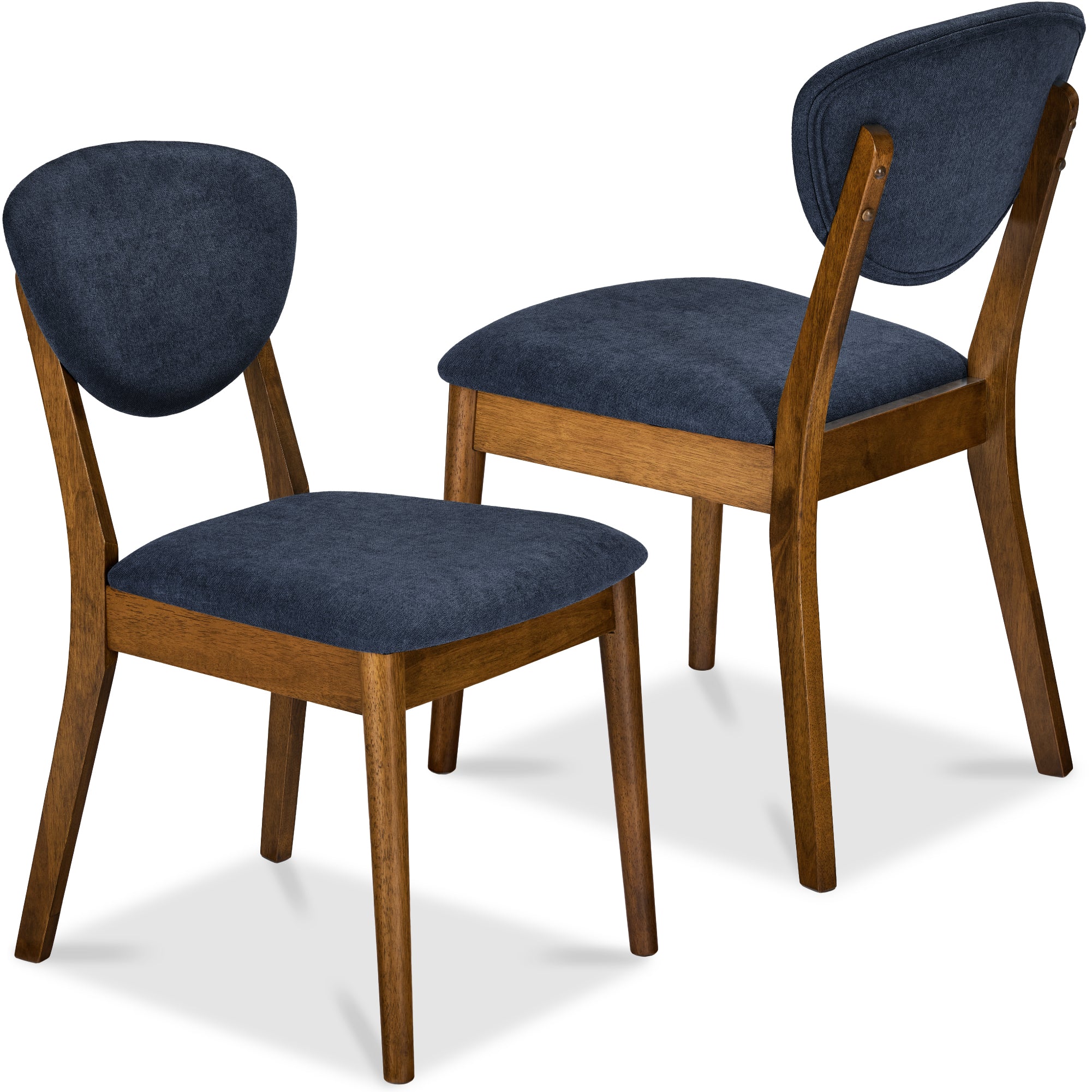 2-Piece Mid-Century Modern Wood &Upholstered Dining Chair Set - Image 92