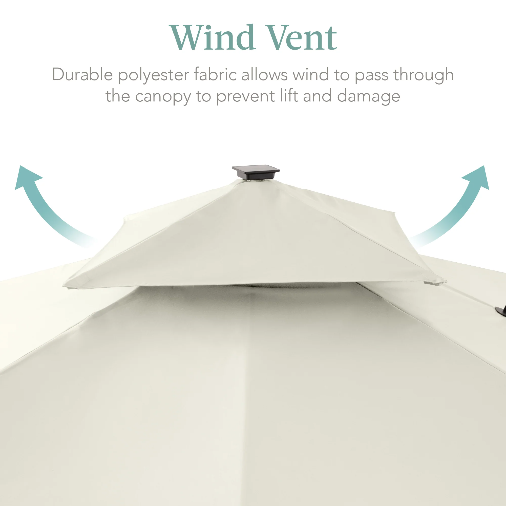 2-Tier Square LED Cantilever Offset Umbrella w/ 360 Rotation, Base - 10x10ft - Image 41